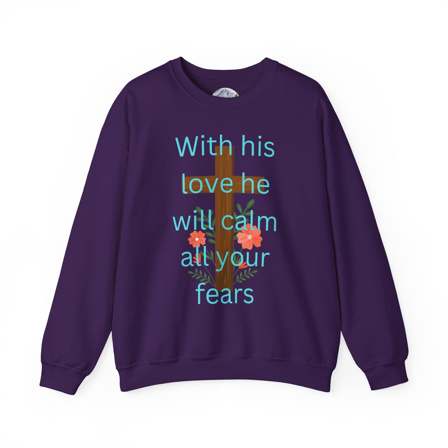 Christian Cross Floral Unisex Sweatshirt