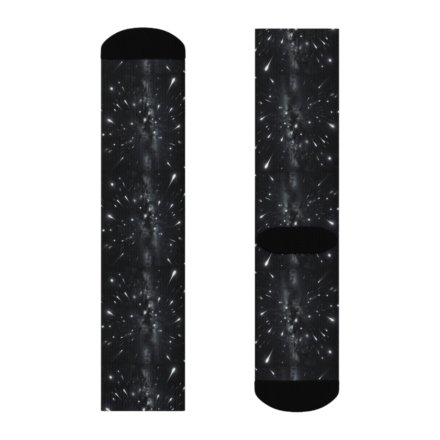 Cosmic Space Crew Socks - Stylish Galactic Design for Everyday Wear