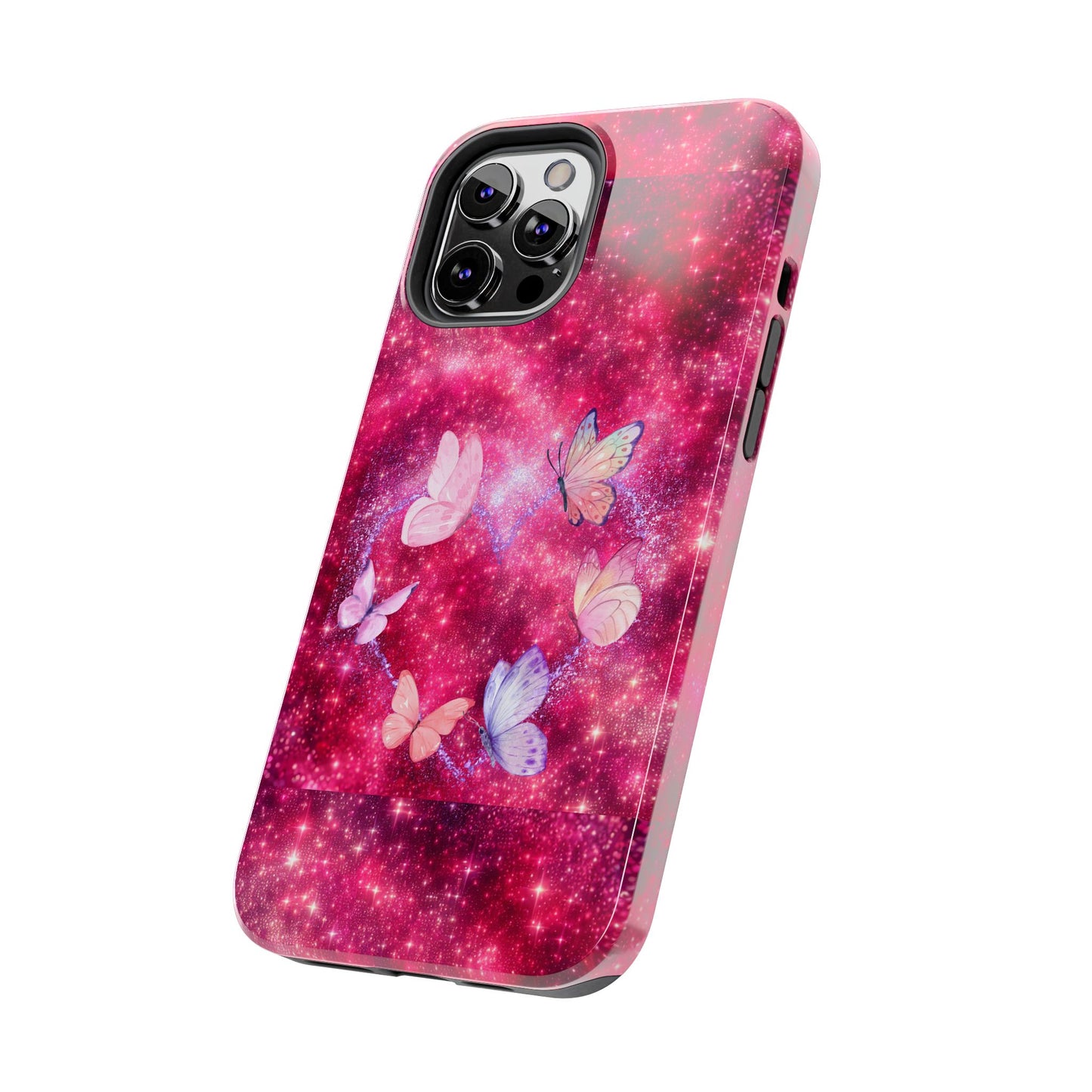 Butterfly Heart Tough Phone Cases - Vimentins Day Sparkly Design