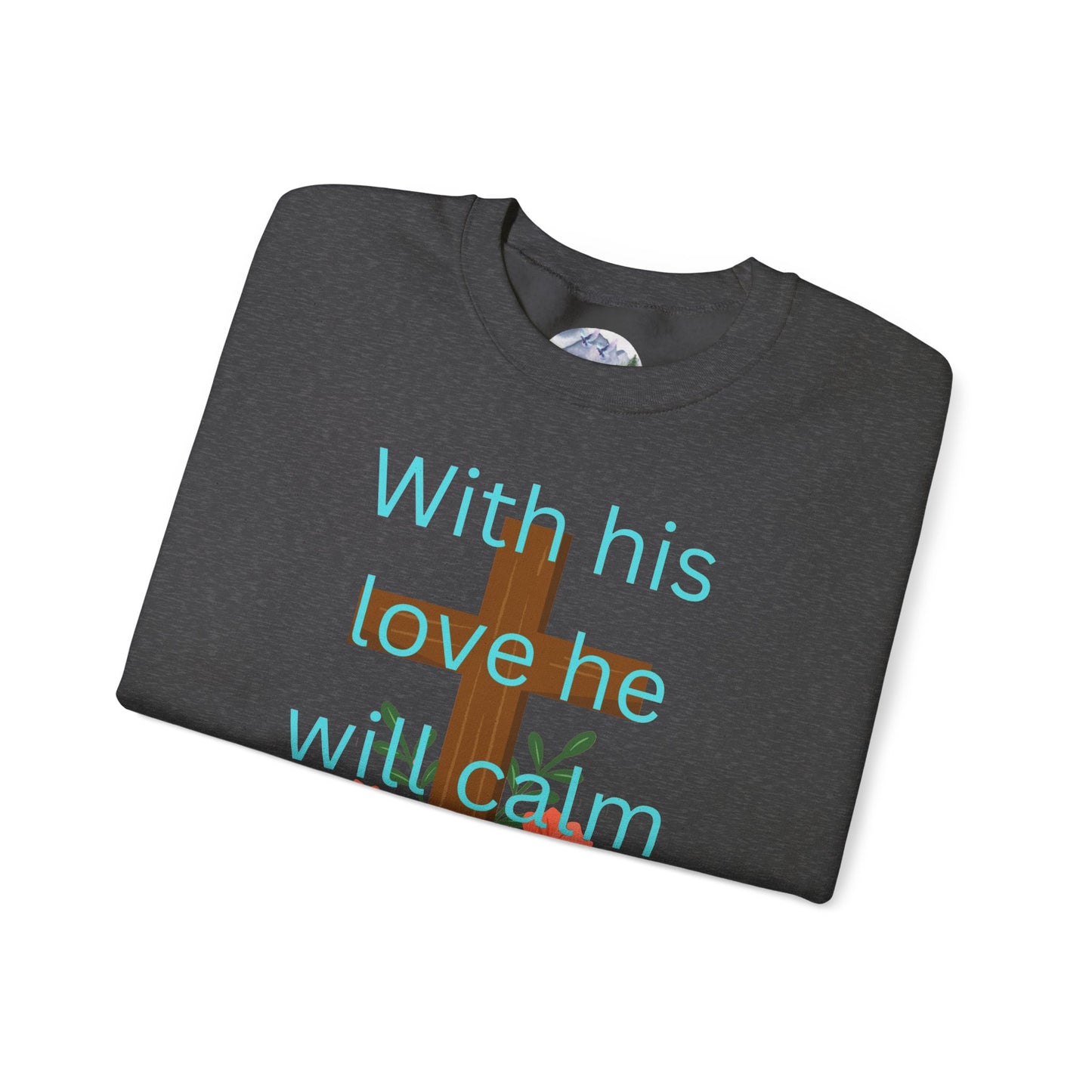 Christian Cross Floral Unisex Sweatshirt