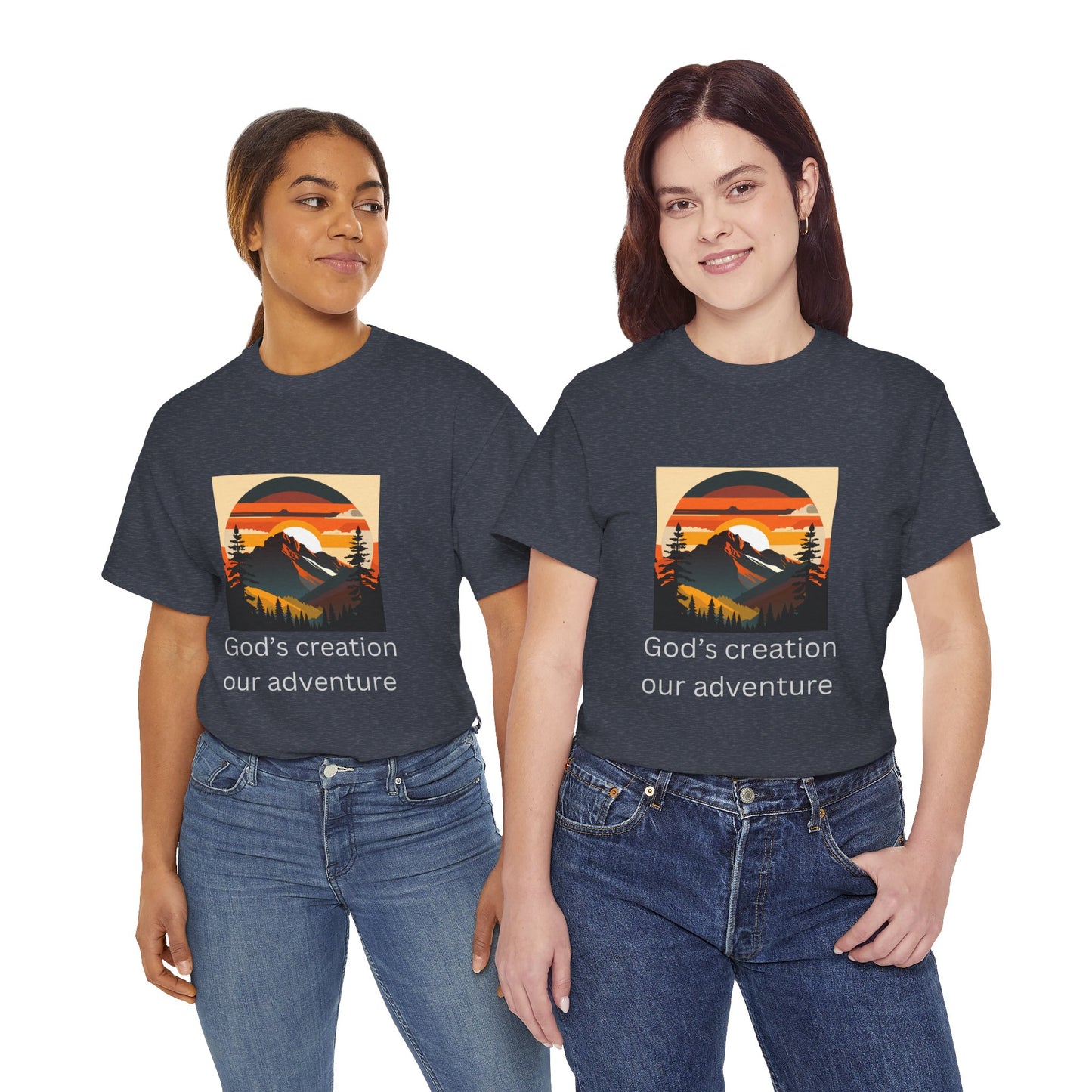 Mountain Sunset Unisex Tee - God's Creation Our Adventure