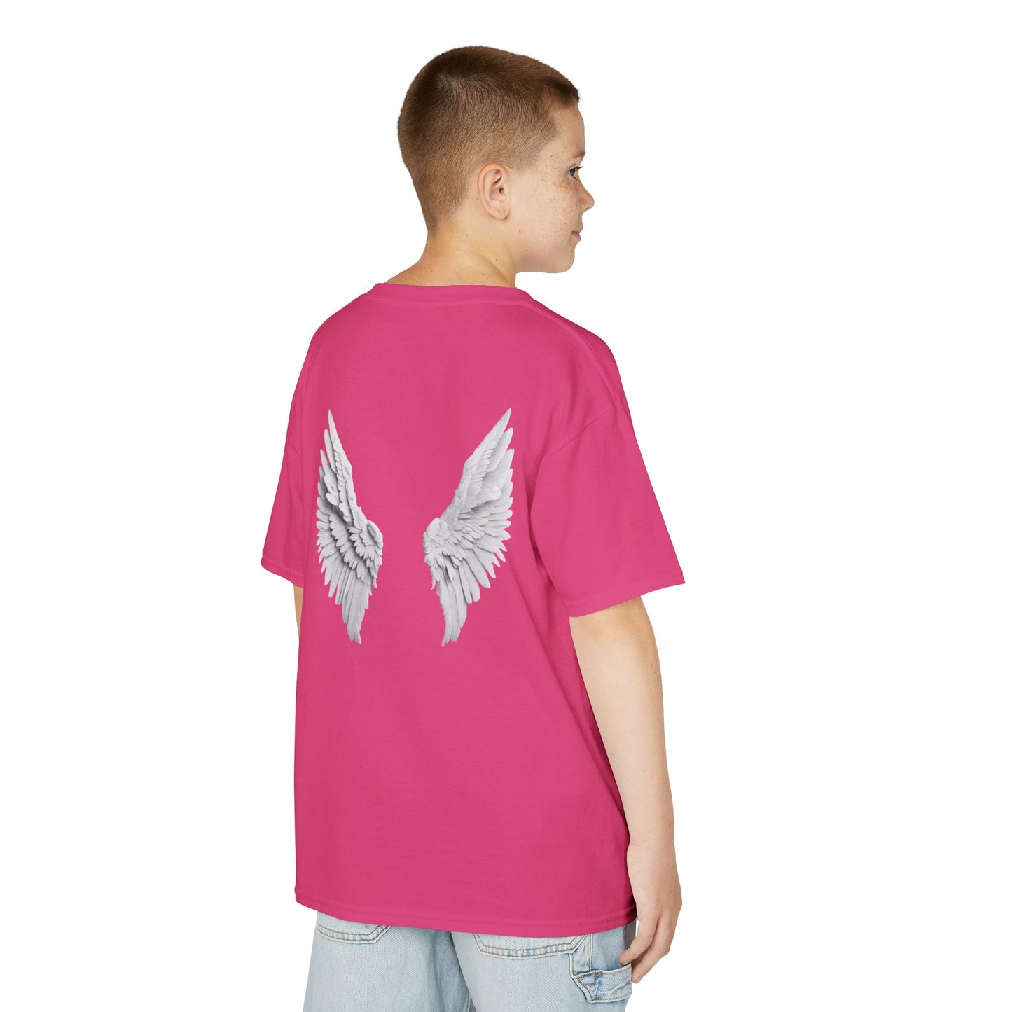 Blessed Kids Tee with Angel Wings