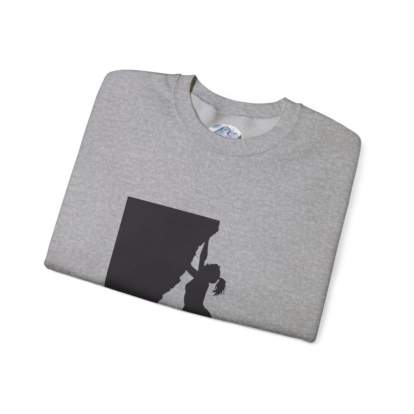 Crewneck Sweatshirt - Rock Climbing 'Climbing Higher with Christ'