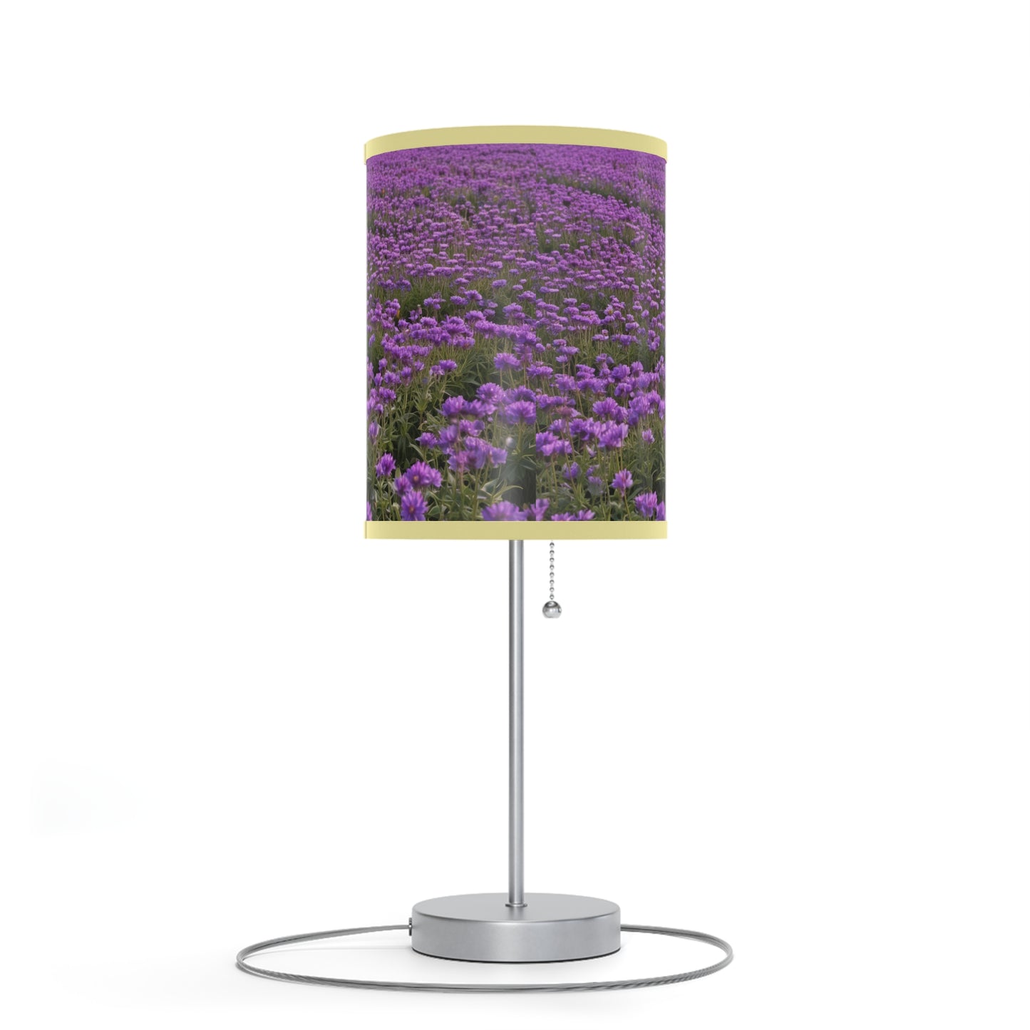 Purple Floral Table Lamp, Decorative Lighting, Home Decor, Bedroom Accessory, Gift for Her, Living Room Style