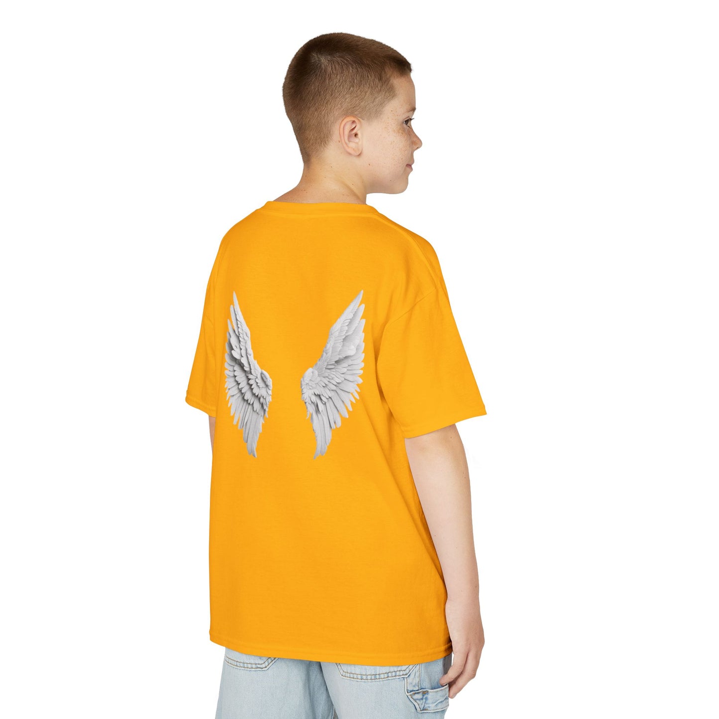 Blessed Kids Tee with Angel Wings