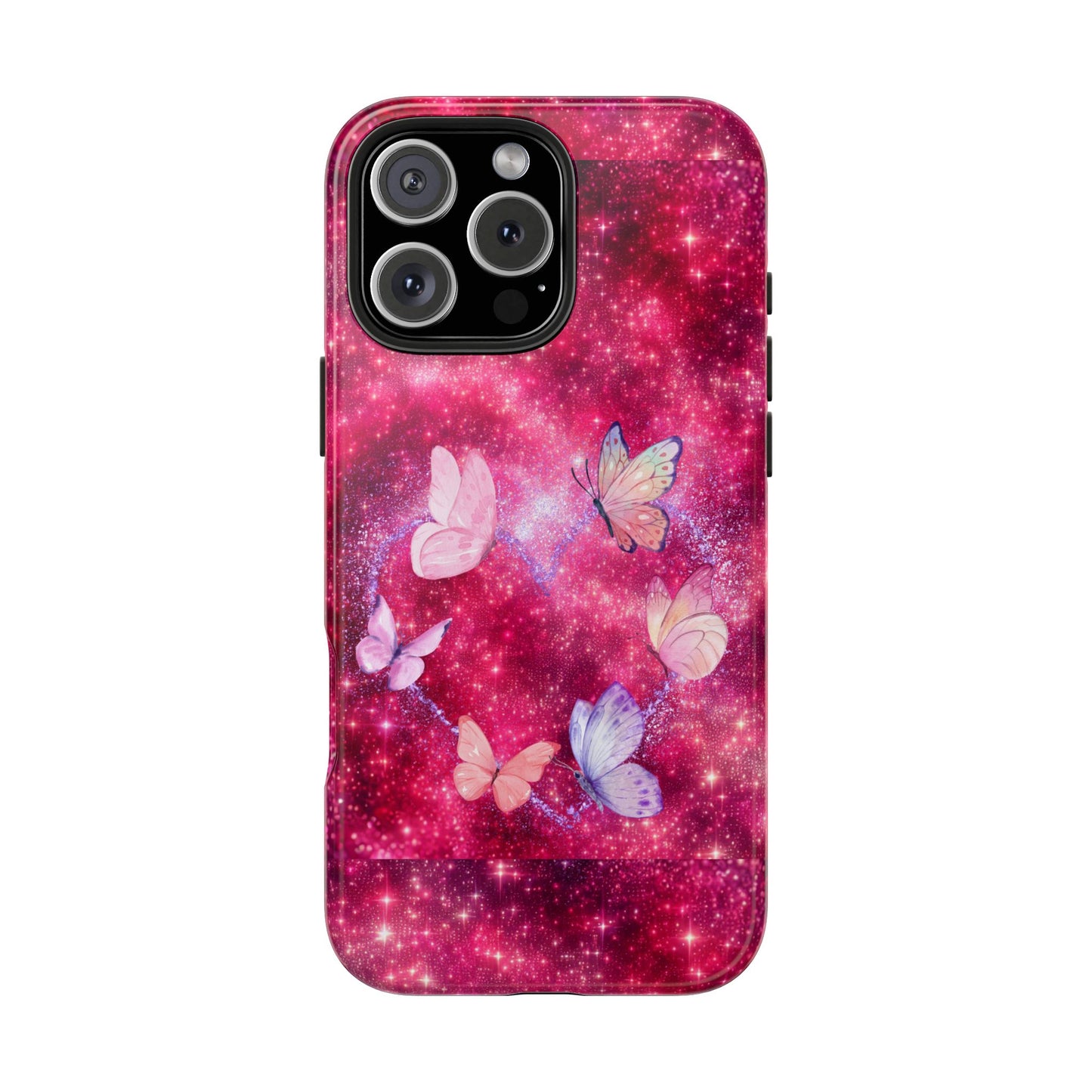 Butterfly Heart Tough Phone Cases - Vimentins Day Sparkly Design