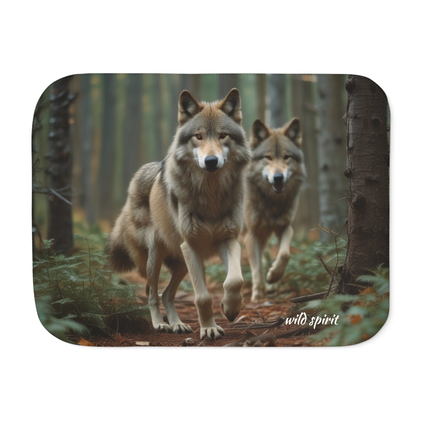 Wolf Pack Sherpa Blanket