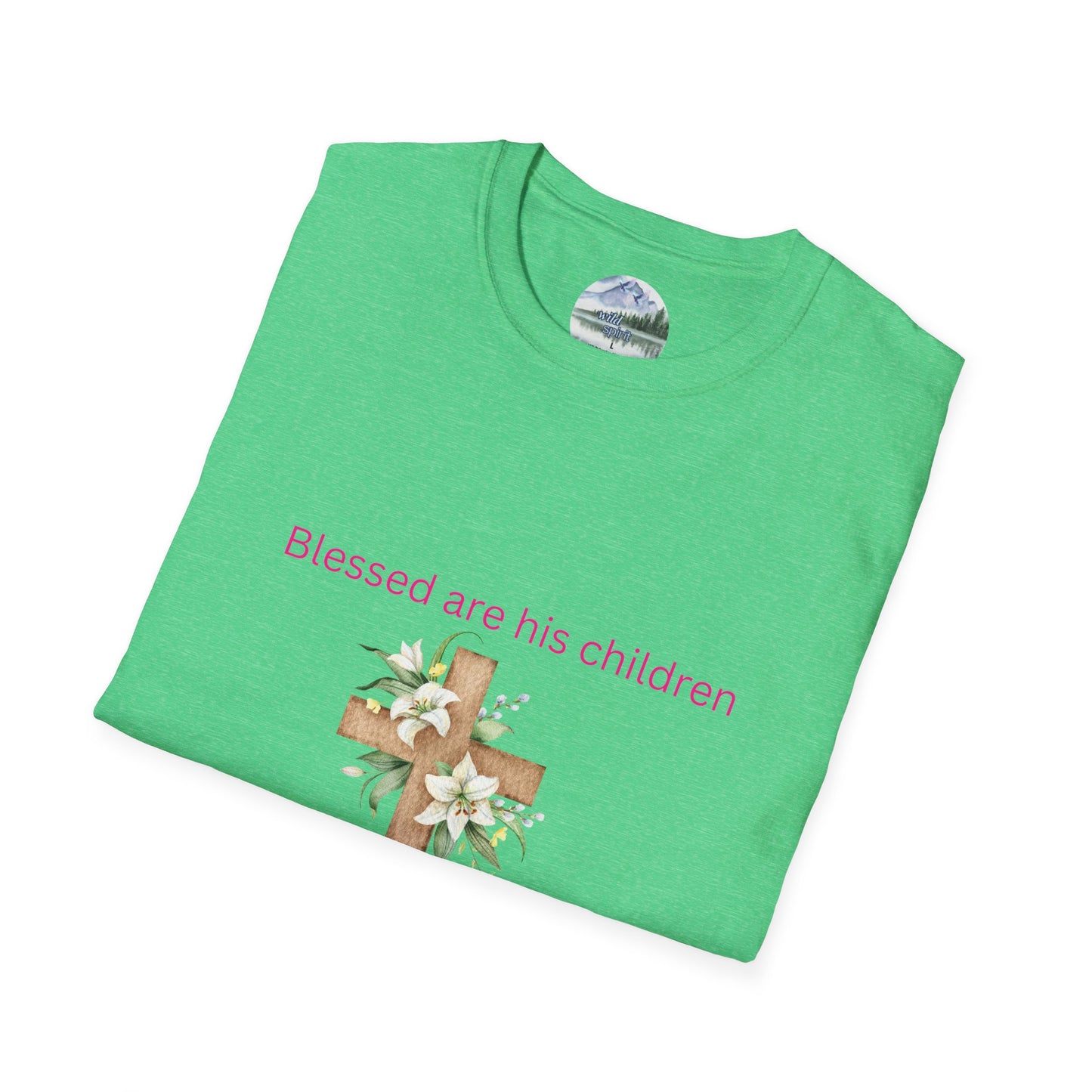 Blessed Are His Children Unisex Softstyle T-Shirt - Faith-Inspired Apparel