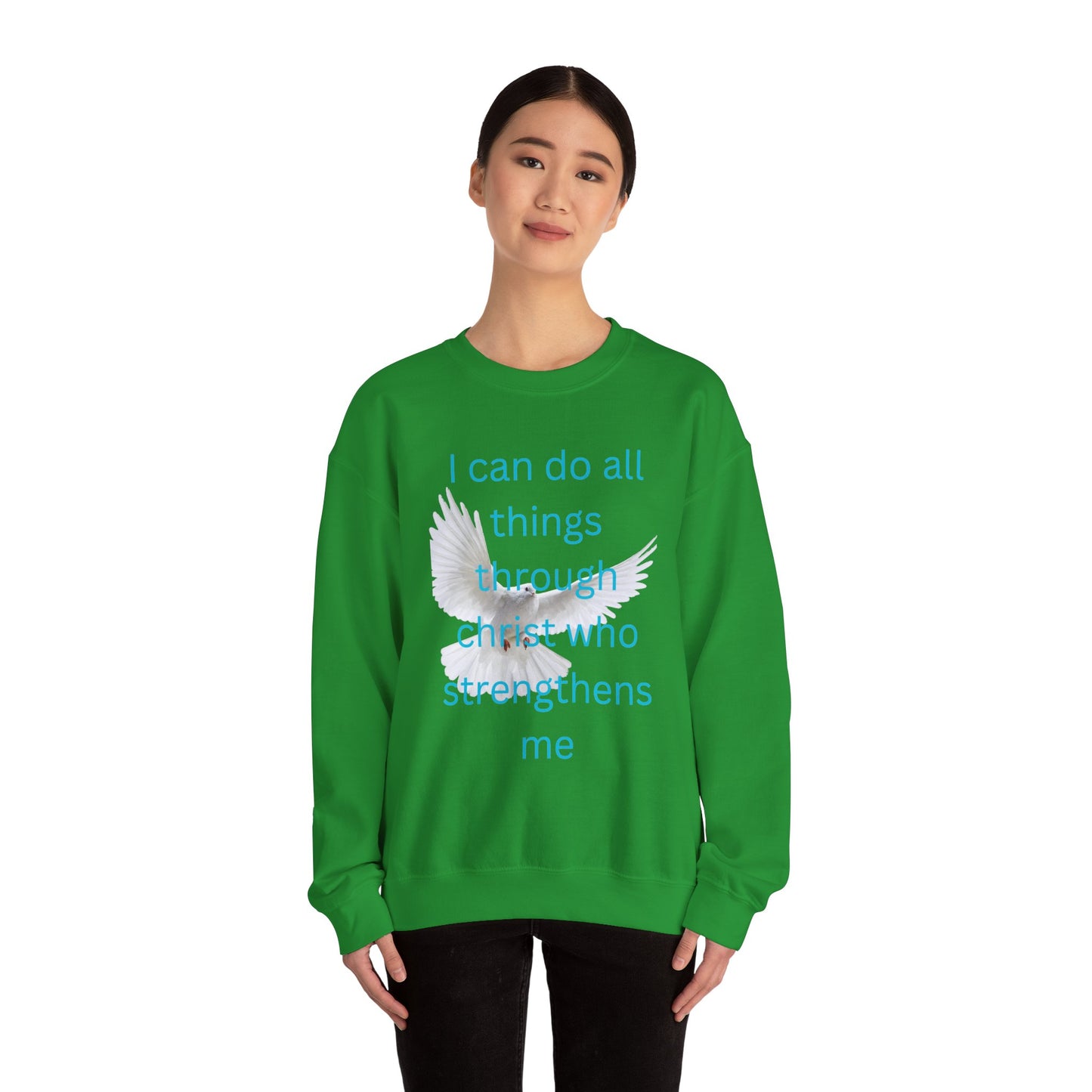 Christian Unisex Sweatshirt - White Dove Design