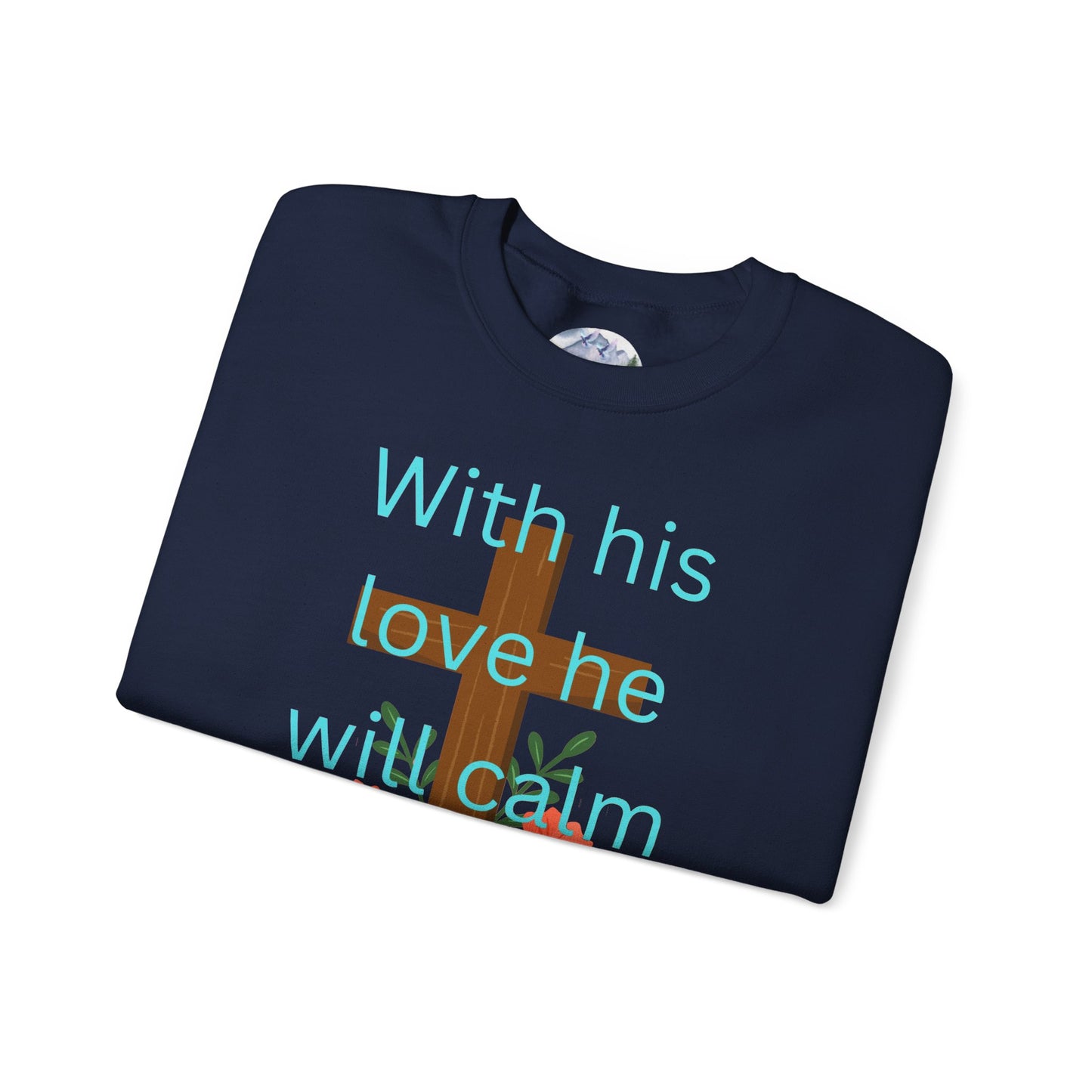 Christian Cross Floral Unisex Sweatshirt