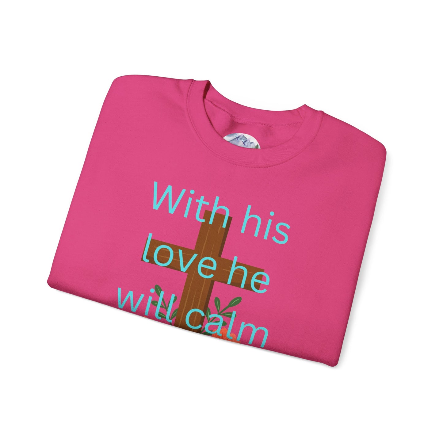 Christian Cross Floral Unisex Sweatshirt