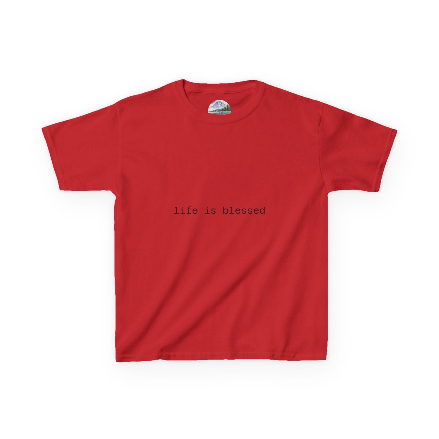 Blessed Kids Tee with Angel Wings
