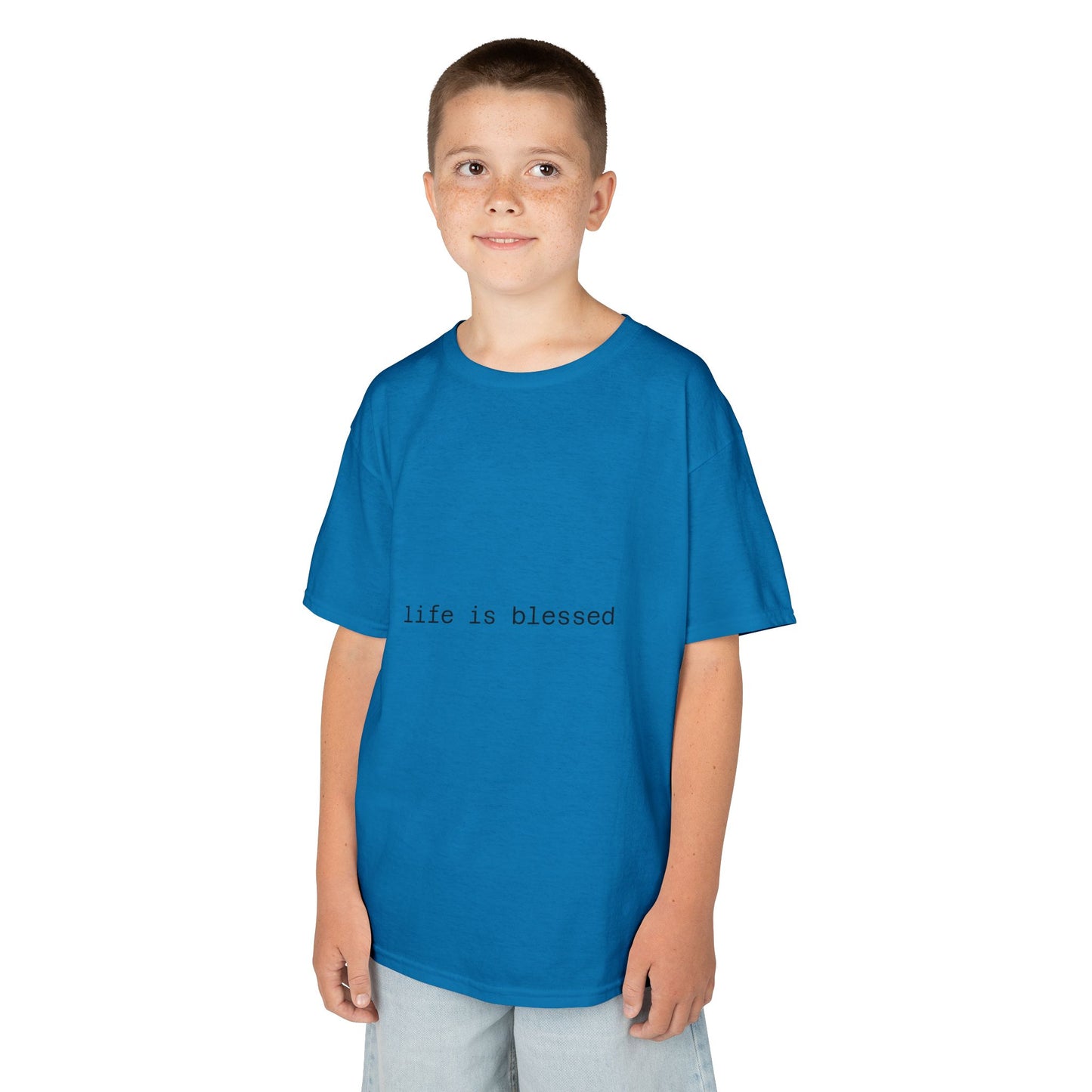 Blessed Kids Tee with Angel Wings