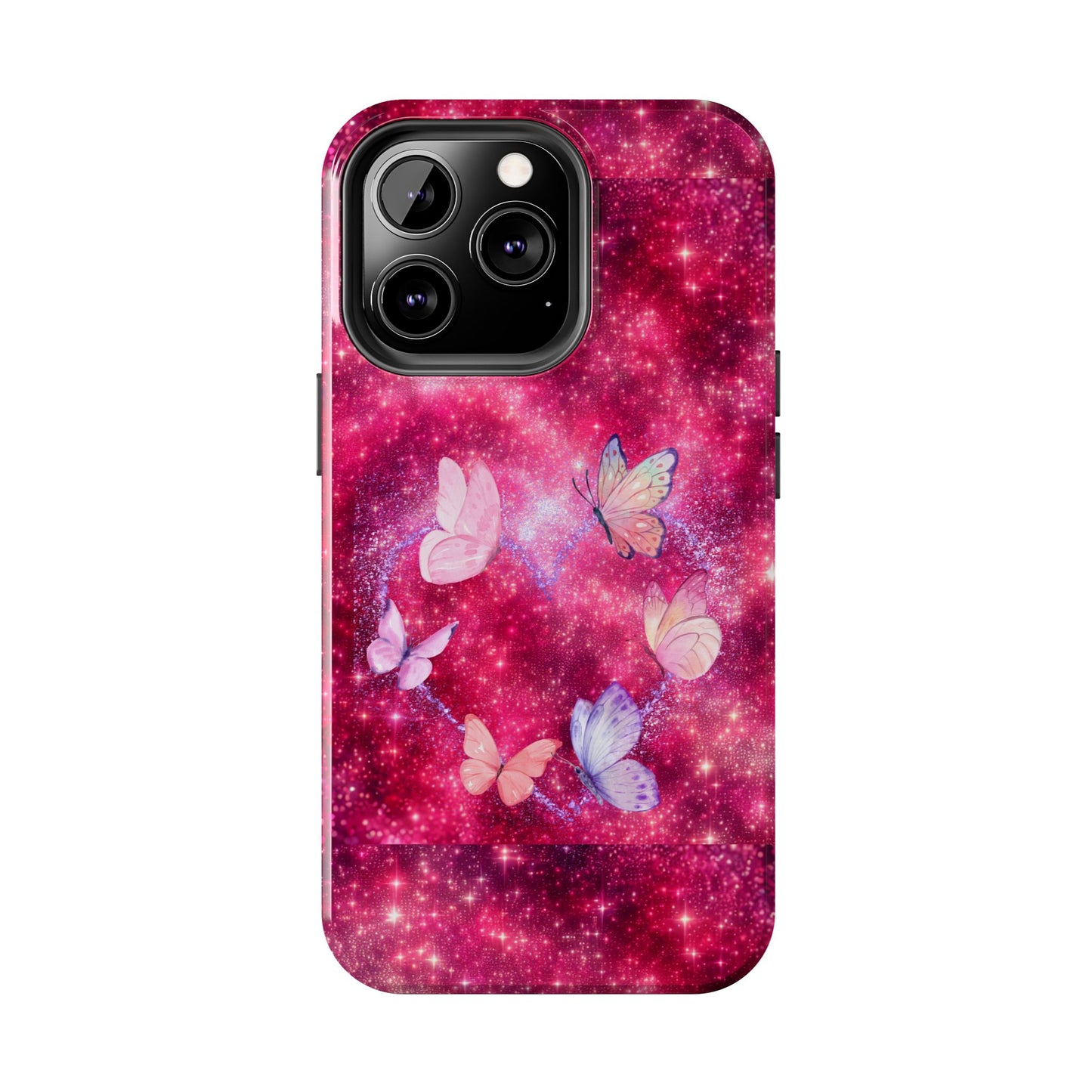 Butterfly Heart Tough Phone Cases - Vimentins Day Sparkly Design