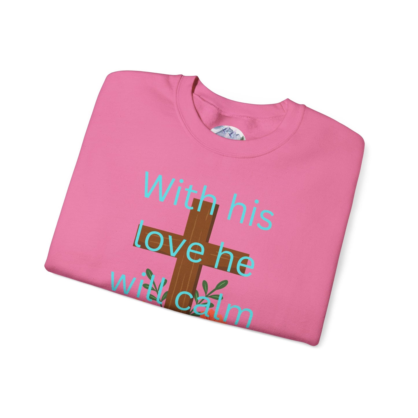 Christian Cross Floral Unisex Sweatshirt