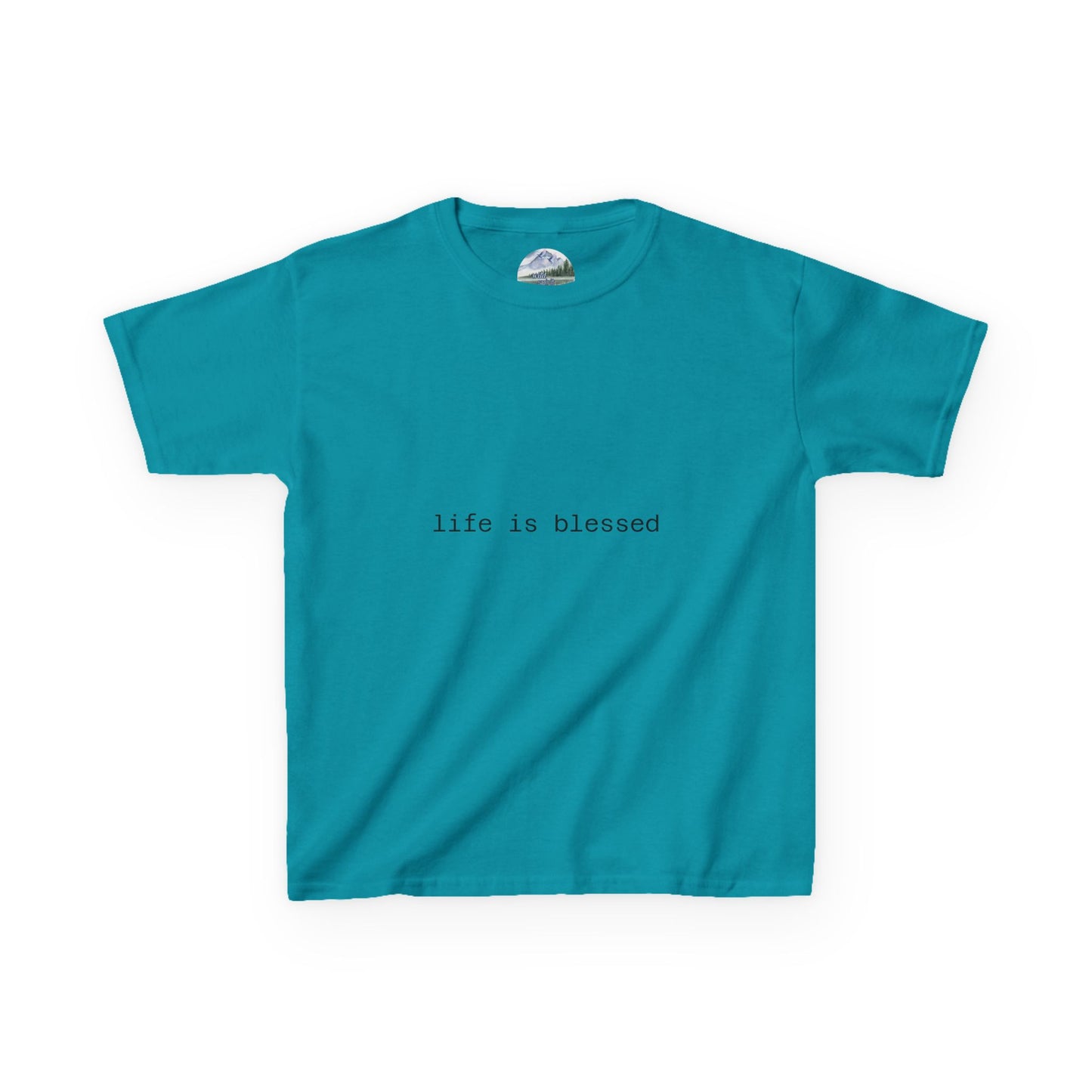 Blessed Kids Tee with Angel Wings