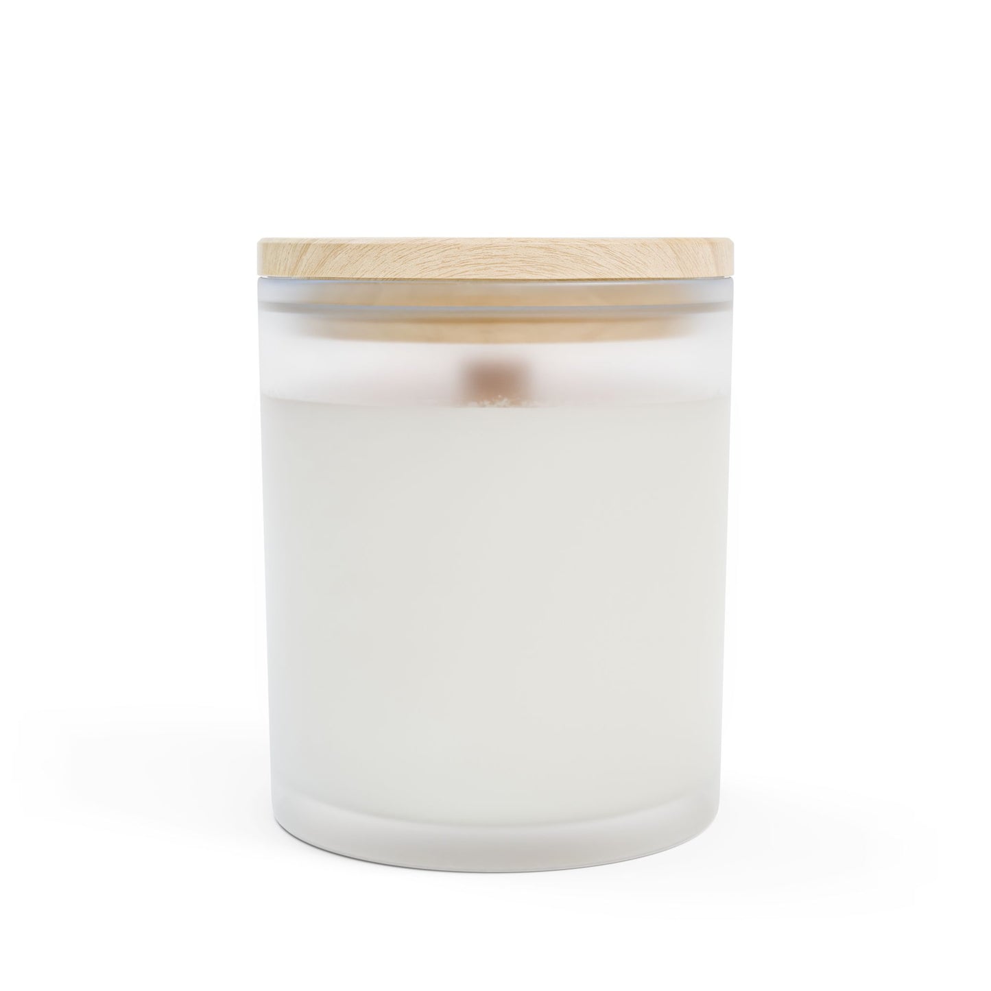Floral Frosted Glass Candle - 11oz Artisan Aromatherapy