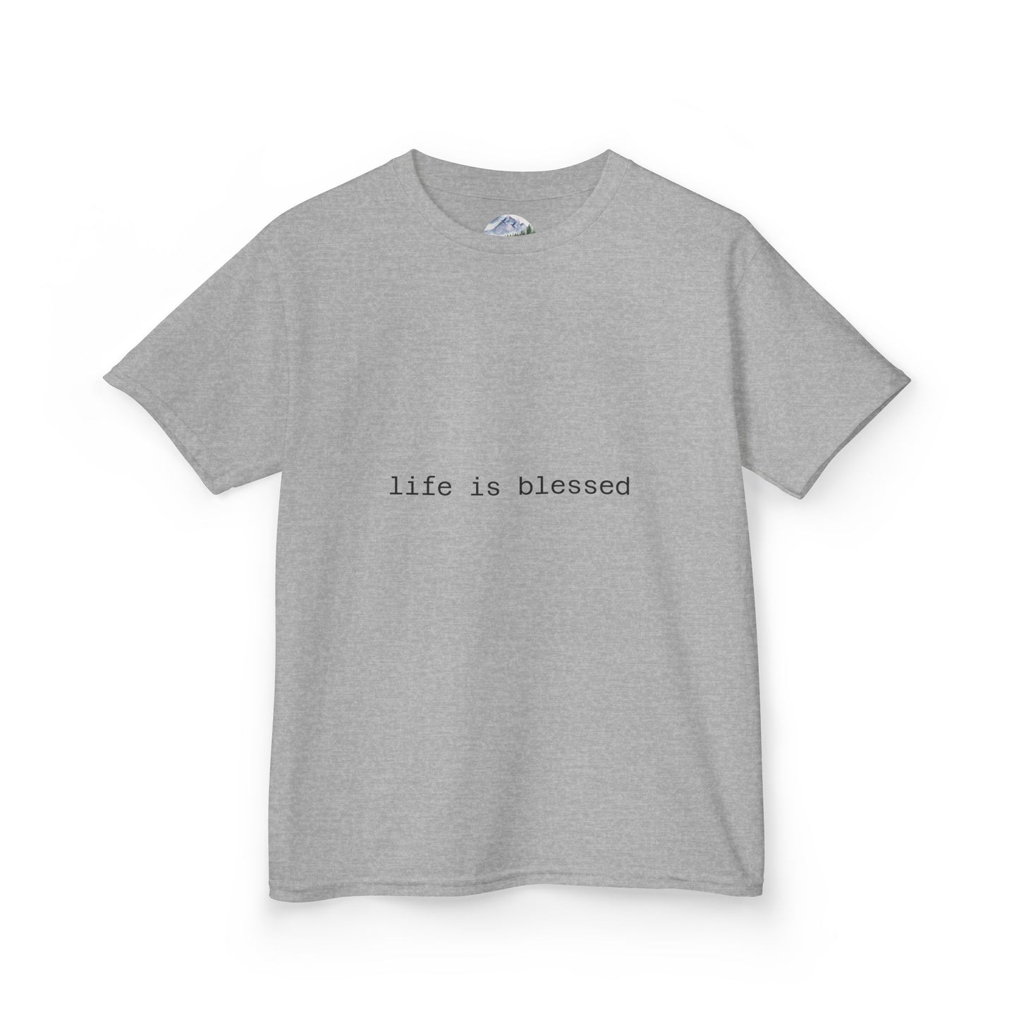 Blessed Kids Tee with Angel Wings