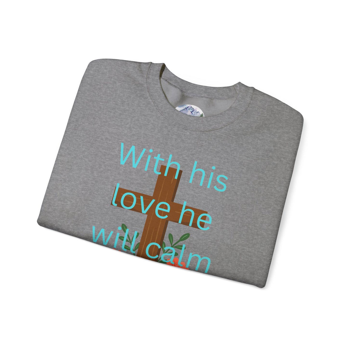 Christian Cross Floral Unisex Sweatshirt