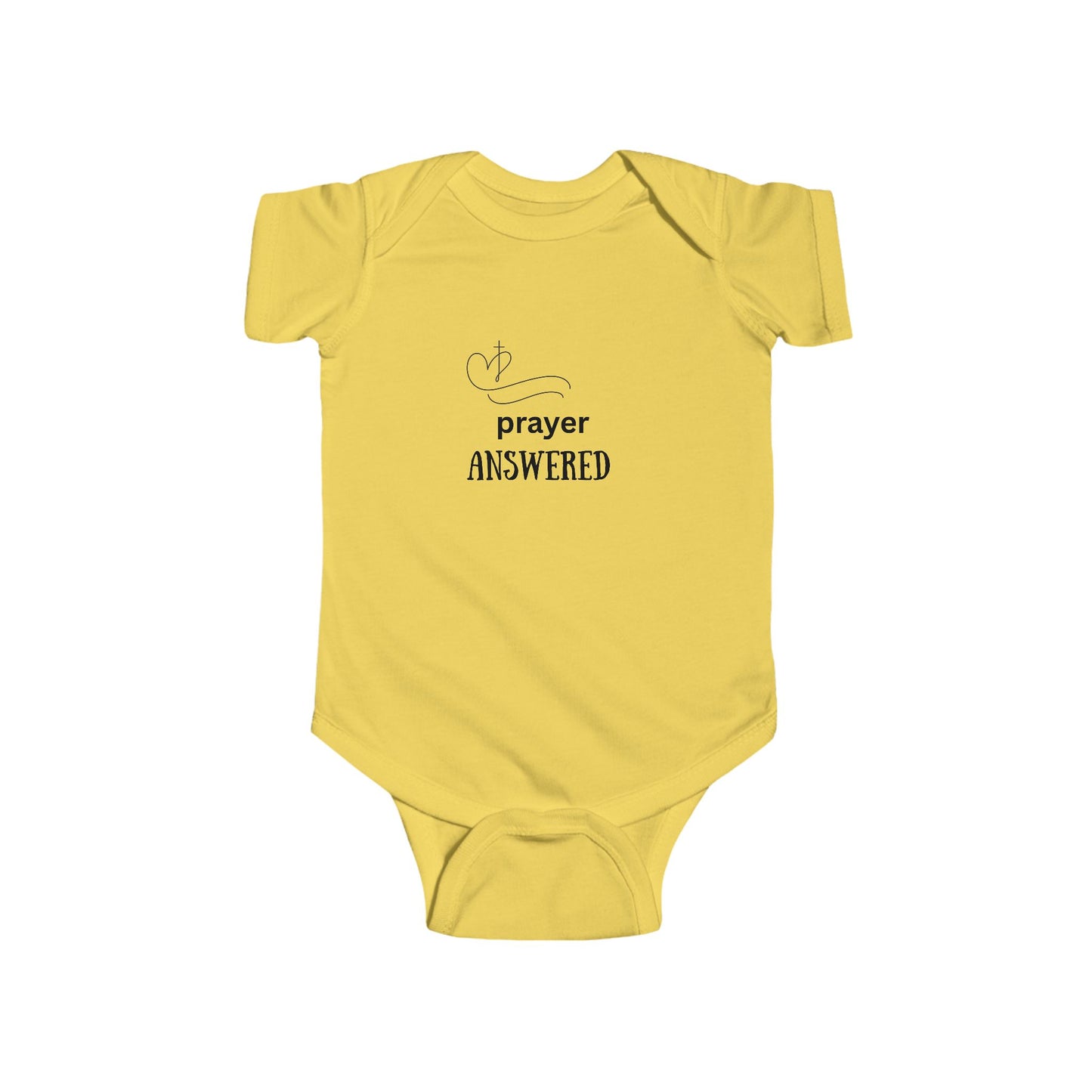 Prayer Answered Infant Bodysuit - Perfect for Newborns and Celebrations