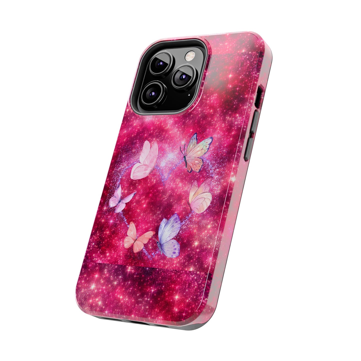 Butterfly Heart Tough Phone Cases - Vimentins Day Sparkly Design