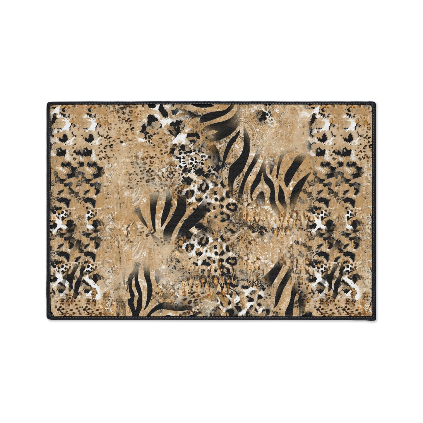 Stylish Zebra Pattern Heavy Duty Floor Mat - Perfect for Home Decor & Outdoor Use