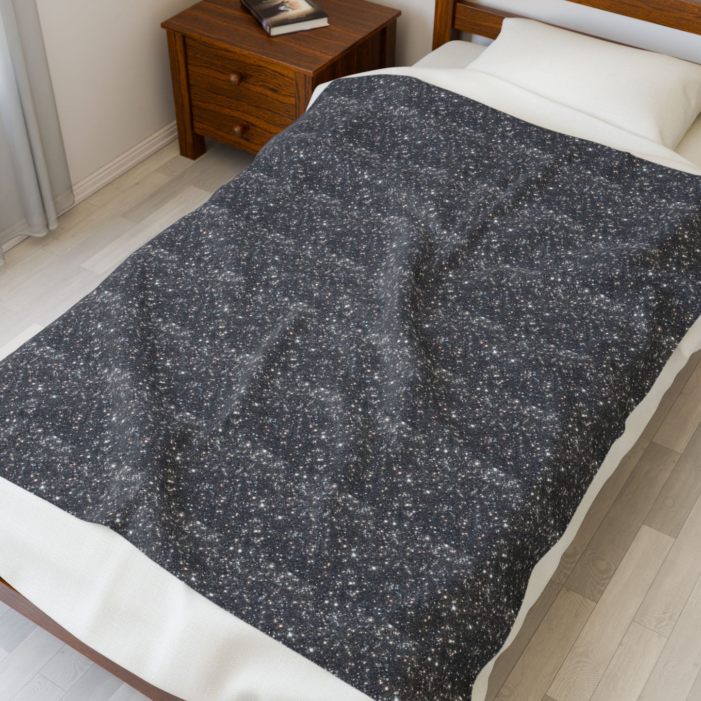 Velveteen Plush Blanket - Starry Night Warm Comfort Throw