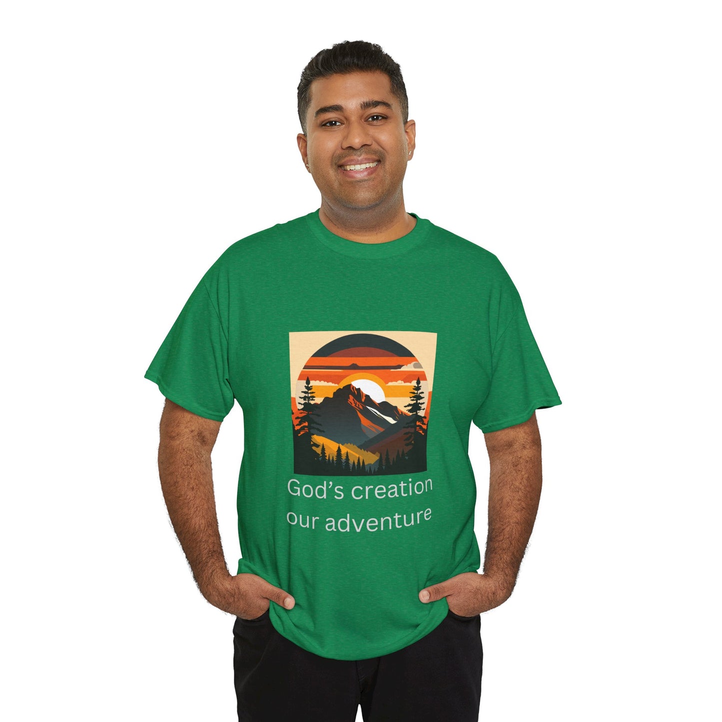 Mountain Sunset Unisex Tee - God's Creation Our Adventure