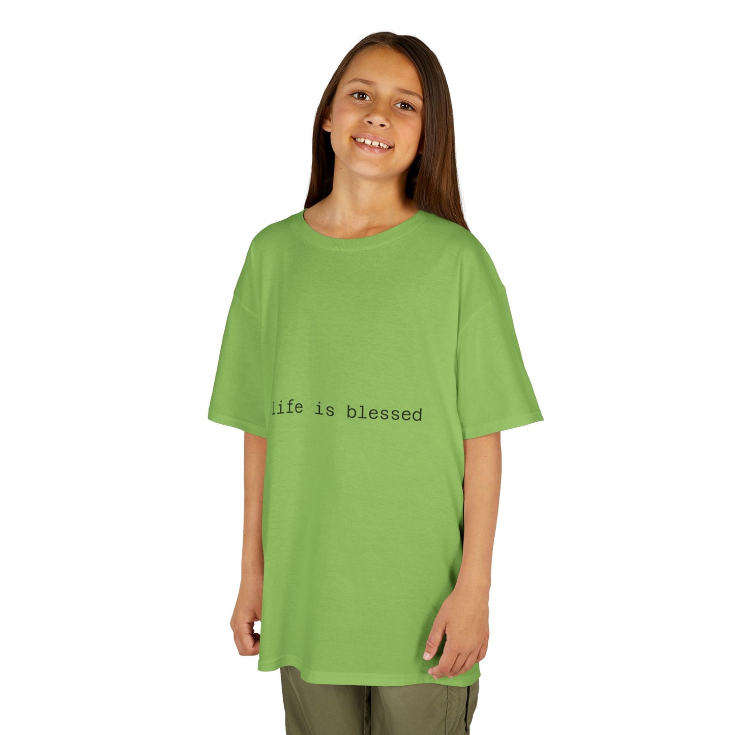 Blessed Kids Tee with Angel Wings