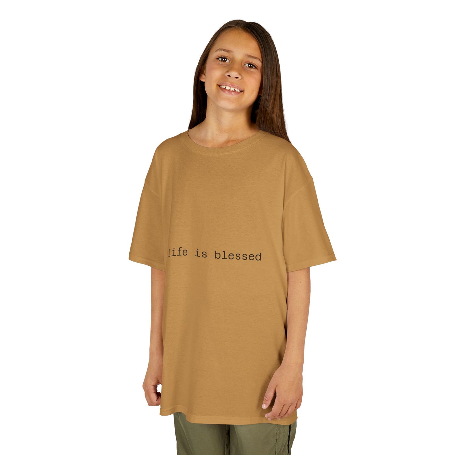 Blessed Kids Tee with Angel Wings