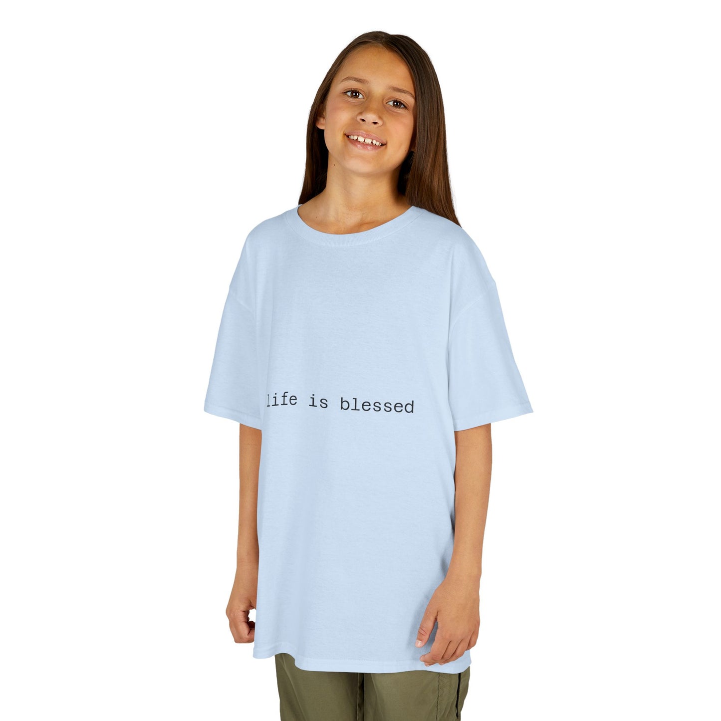 Blessed Kids Tee with Angel Wings