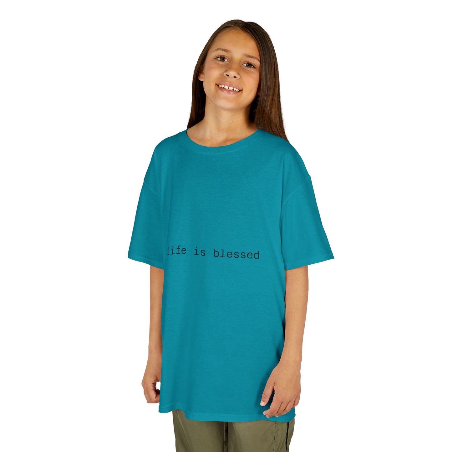 Blessed Kids Tee with Angel Wings
