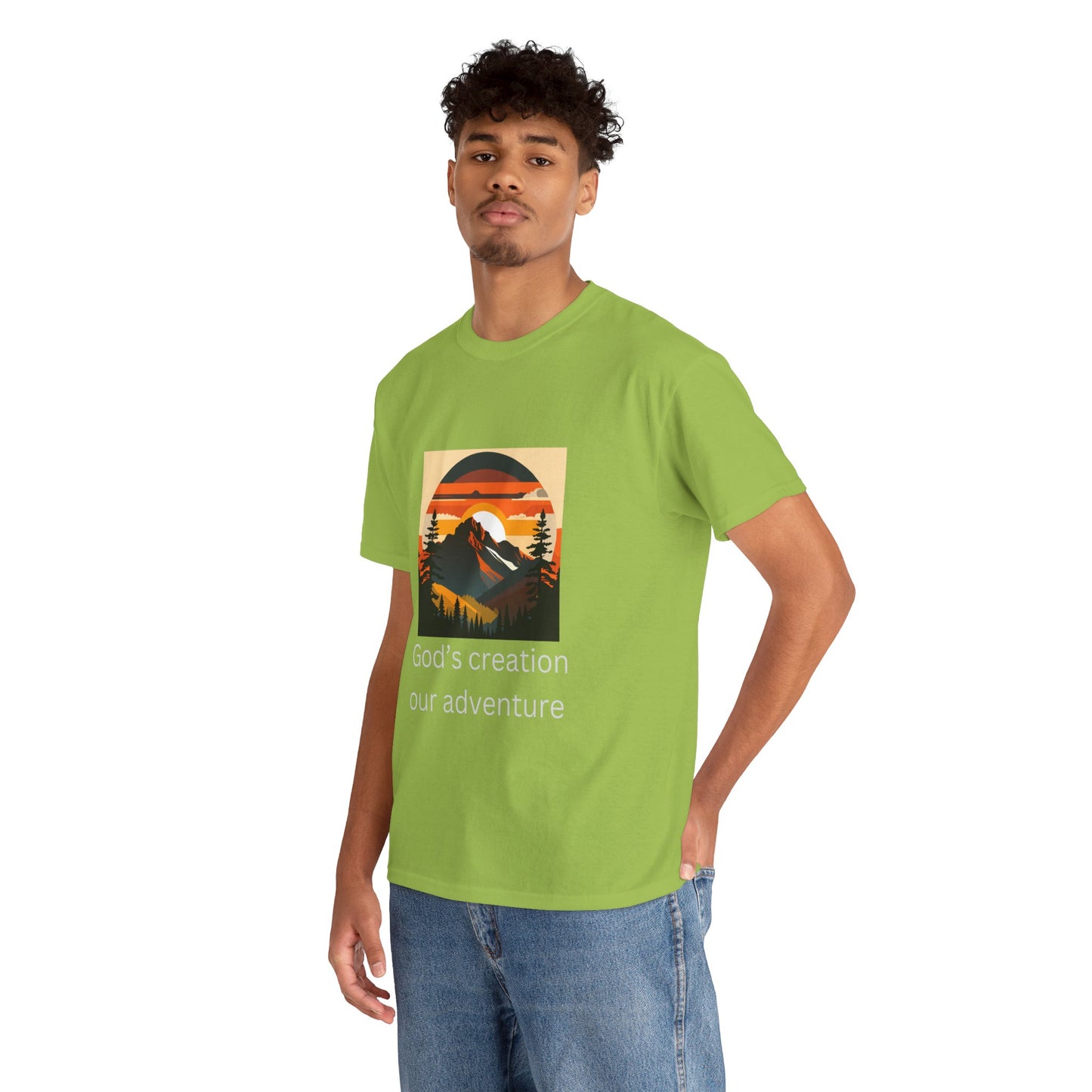 Mountain Sunset Unisex Tee - God's Creation Our Adventure