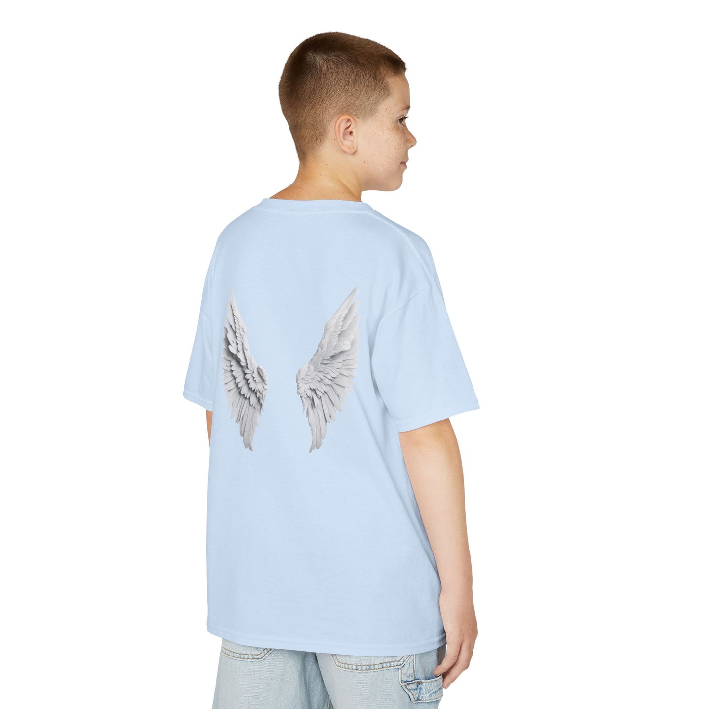 Blessed Kids Tee with Angel Wings