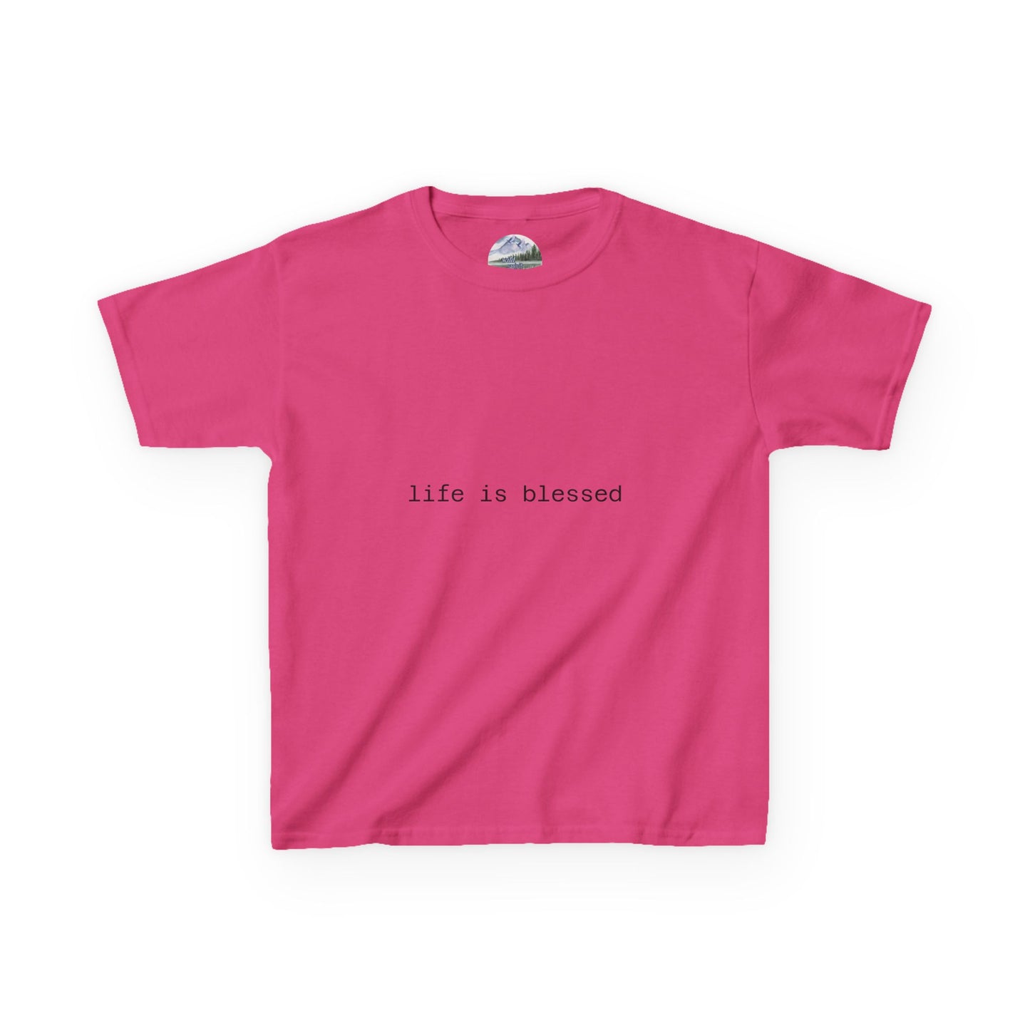 Blessed Kids Tee with Angel Wings