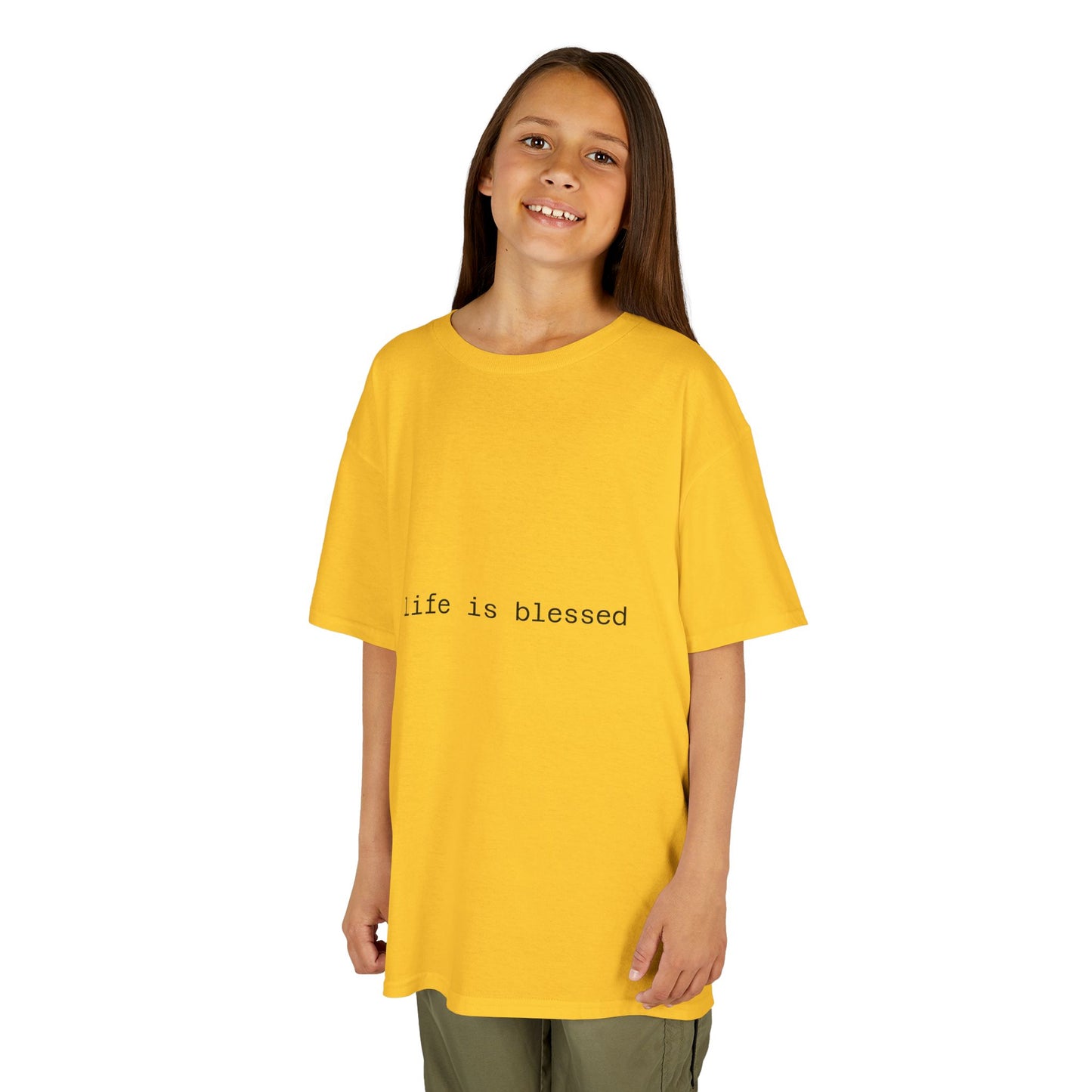 Blessed Kids Tee with Angel Wings