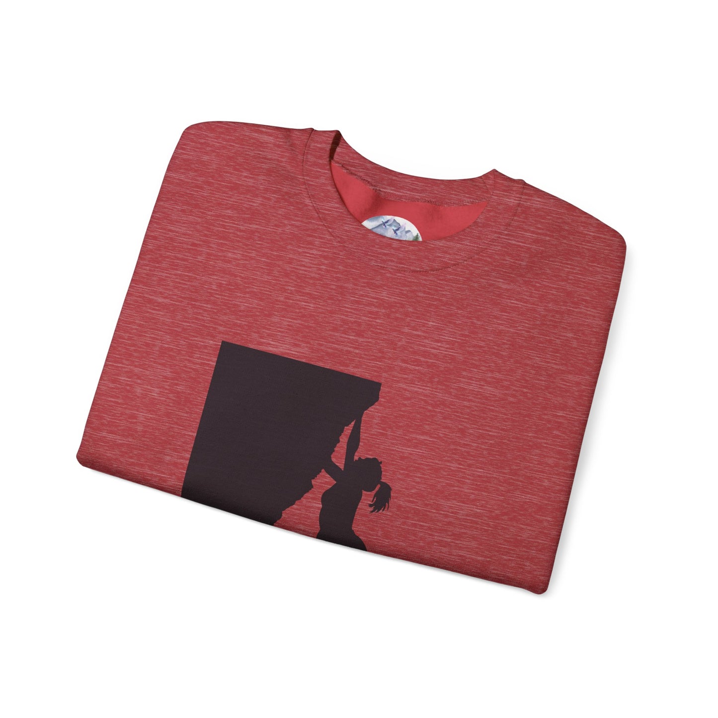 Crewneck Sweatshirt - Rock Climbing 'Climbing Higher with Christ'
