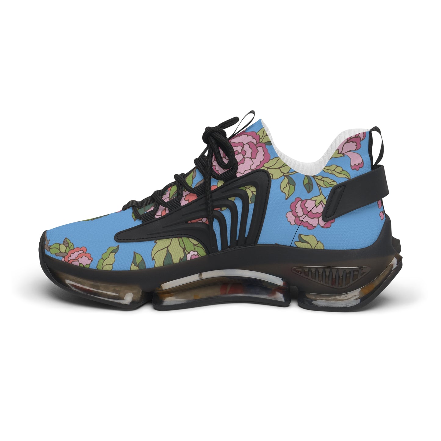 Floral Women's Mesh Sneakers | Lightweight Athletic Shoes, Fashion Sneakers, Casual Footwear, Spring Style, Gift for Her