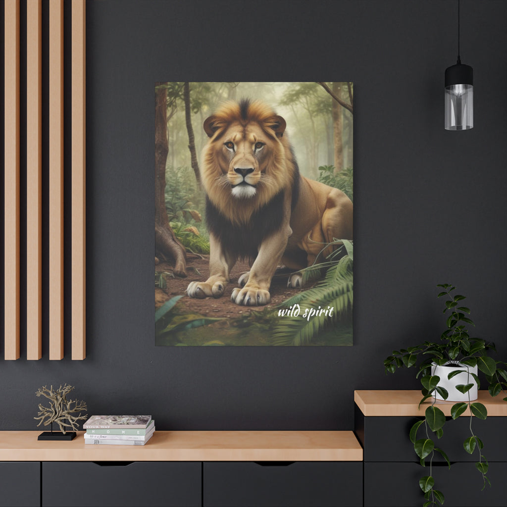 Arte de pared en lienzo - Impresión en lienzo mate Rey de la jungla