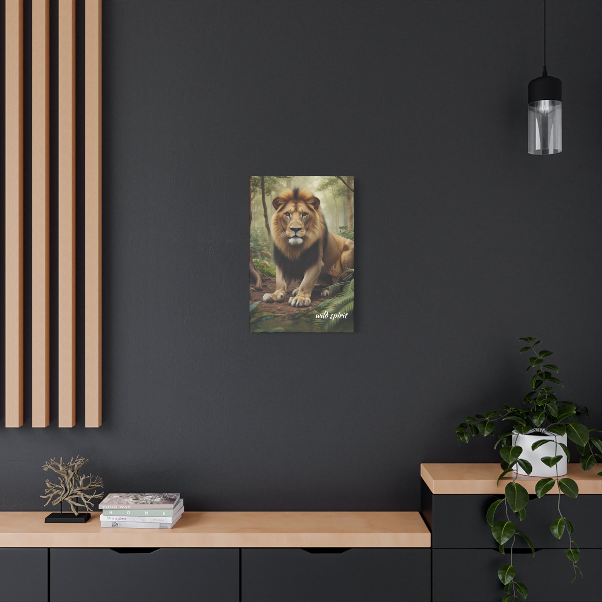 Arte de pared en lienzo - Impresión en lienzo mate Rey de la jungla