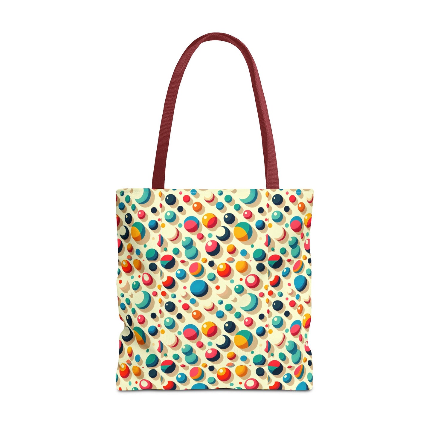 Bolso tote con estampado retro colorido: perfecto para uso diario y estilo chic.