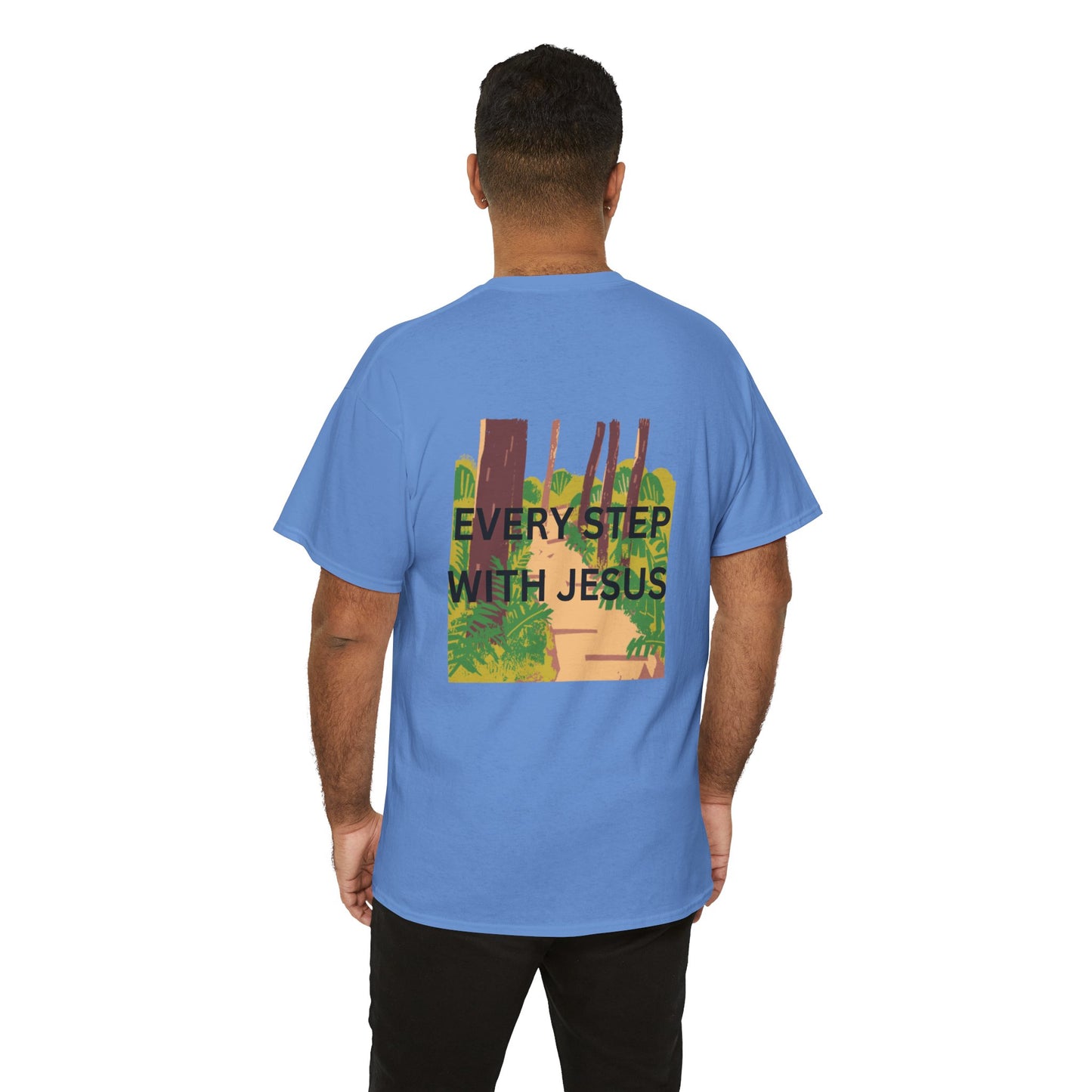 Trail in the Woods Unisex Tee - Every Step with Jesus Design