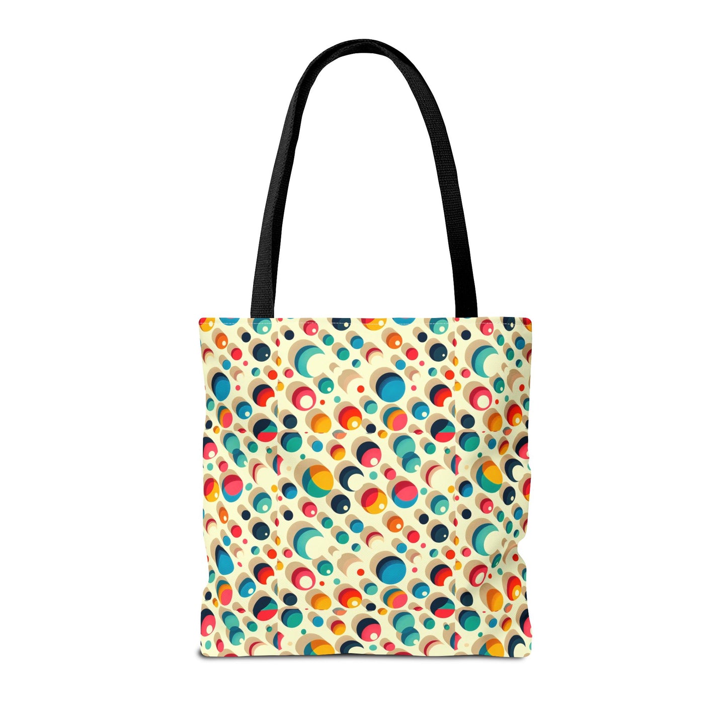 Bolso tote con estampado retro colorido: perfecto para uso diario y estilo chic.