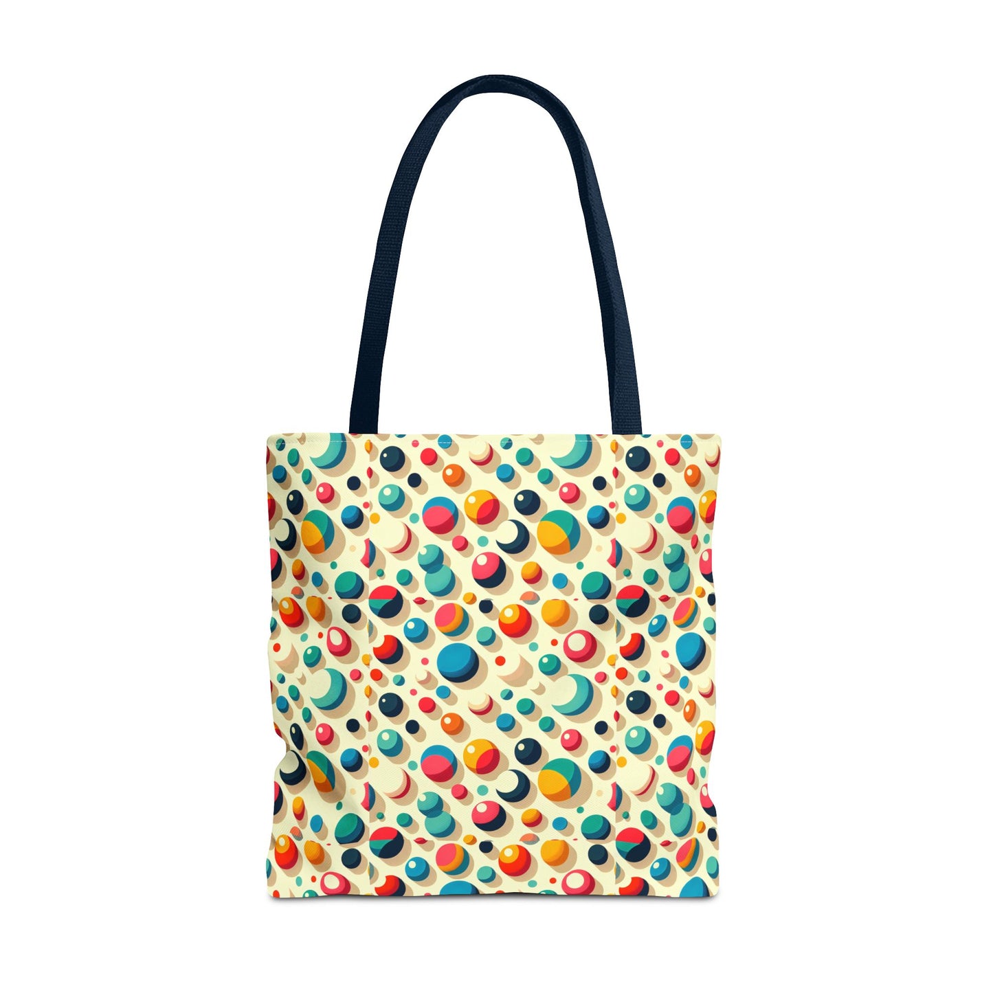 Bolso tote con estampado retro colorido: perfecto para uso diario y estilo chic.