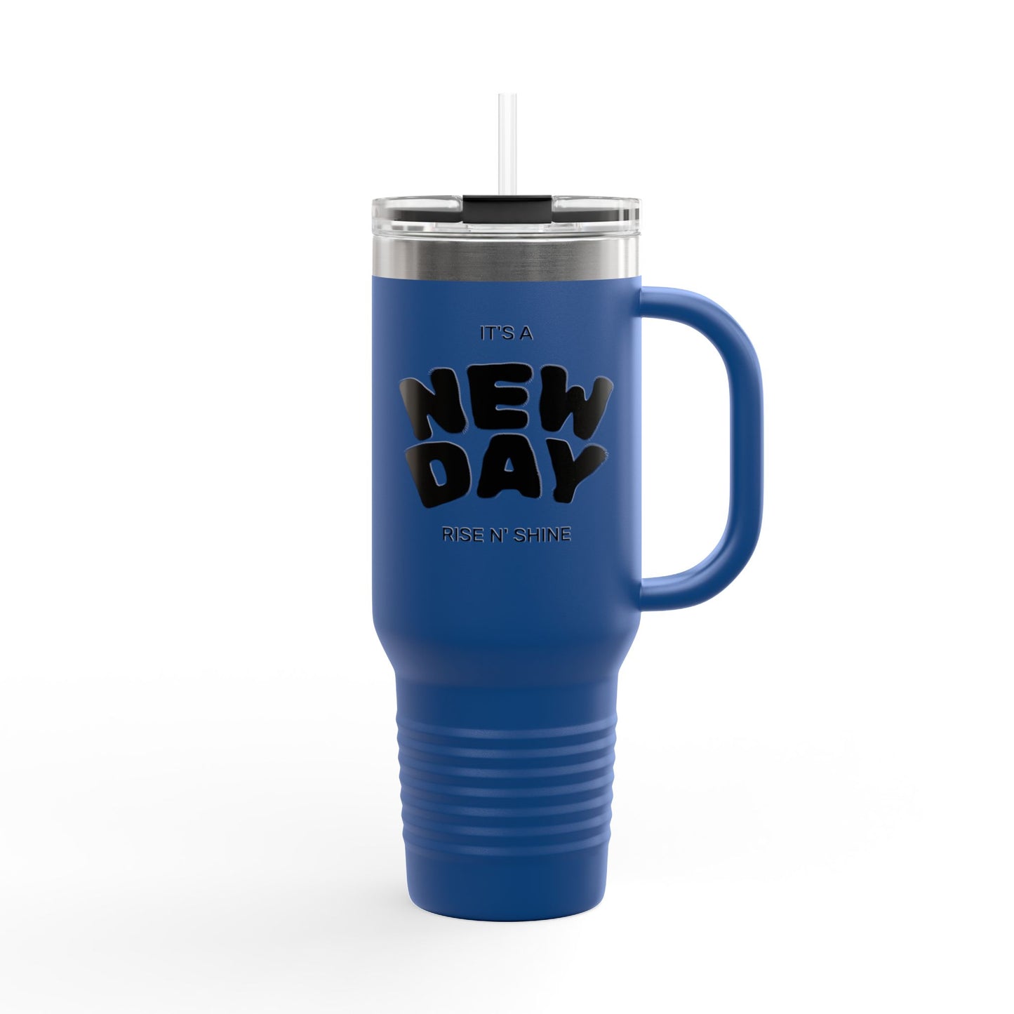 Insulated Travel Mug - 'It's a New Day' 40oz Coffee Tumbler for On-the-Go