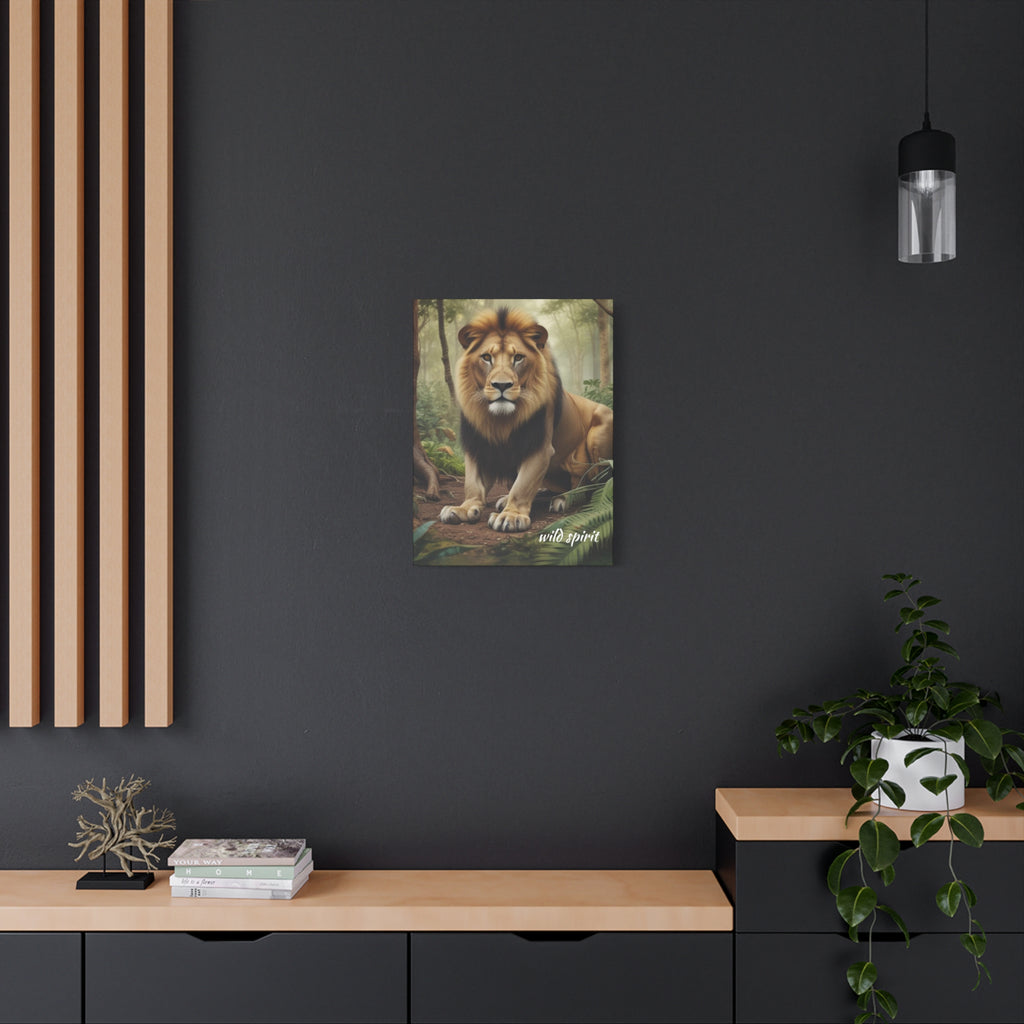 Arte de pared en lienzo - Impresión en lienzo mate Rey de la jungla