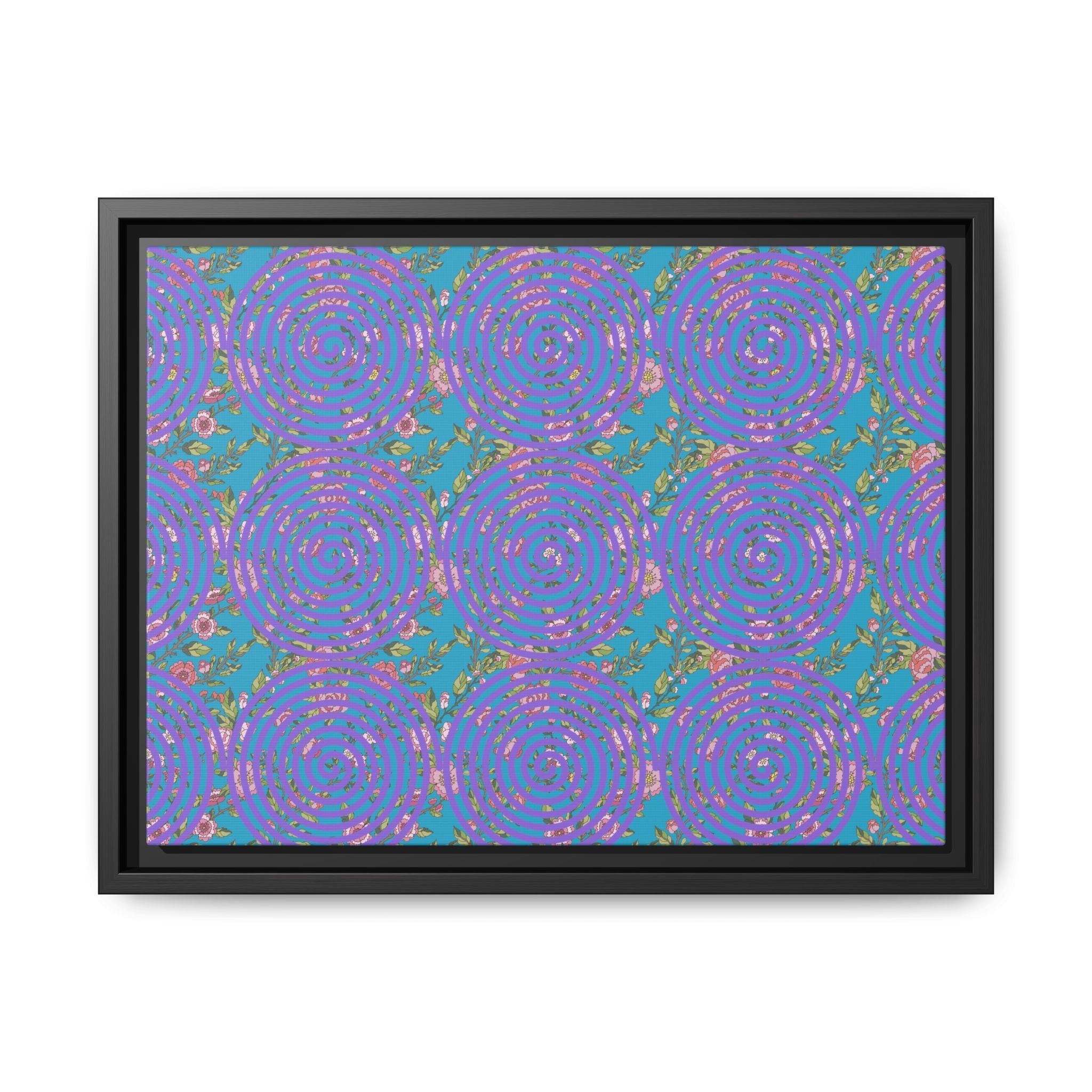 Arte de pared con lienzo floral