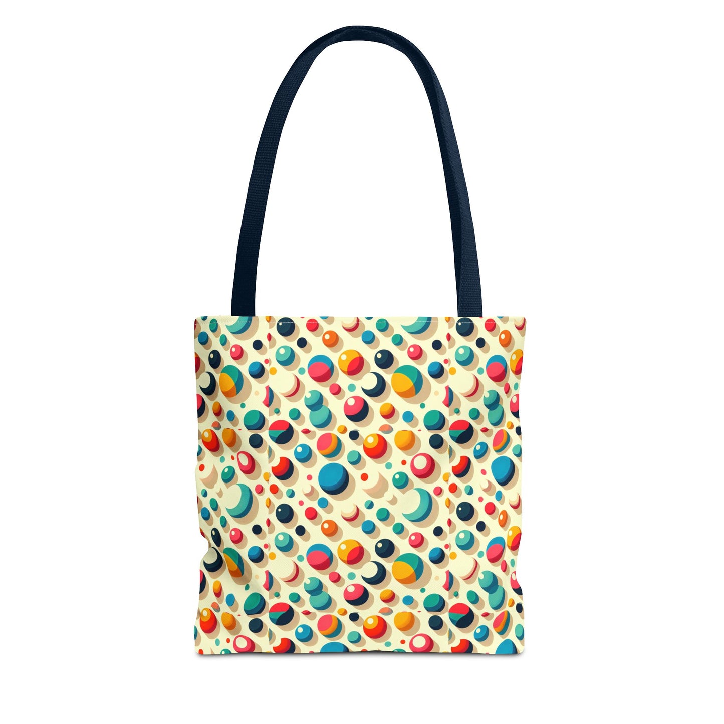Bolso tote con estampado retro colorido: perfecto para uso diario y estilo chic.