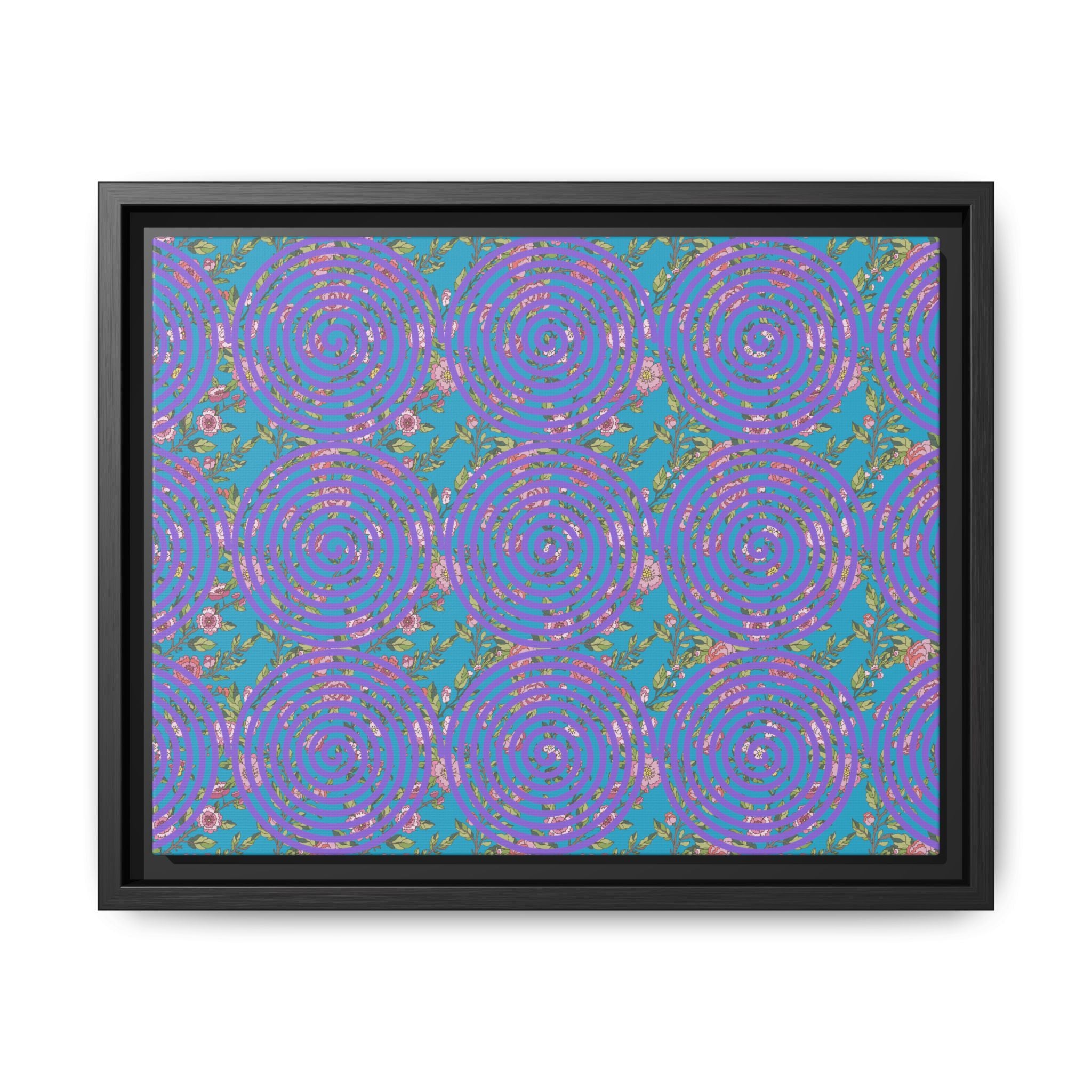 Arte de pared con lienzo floral