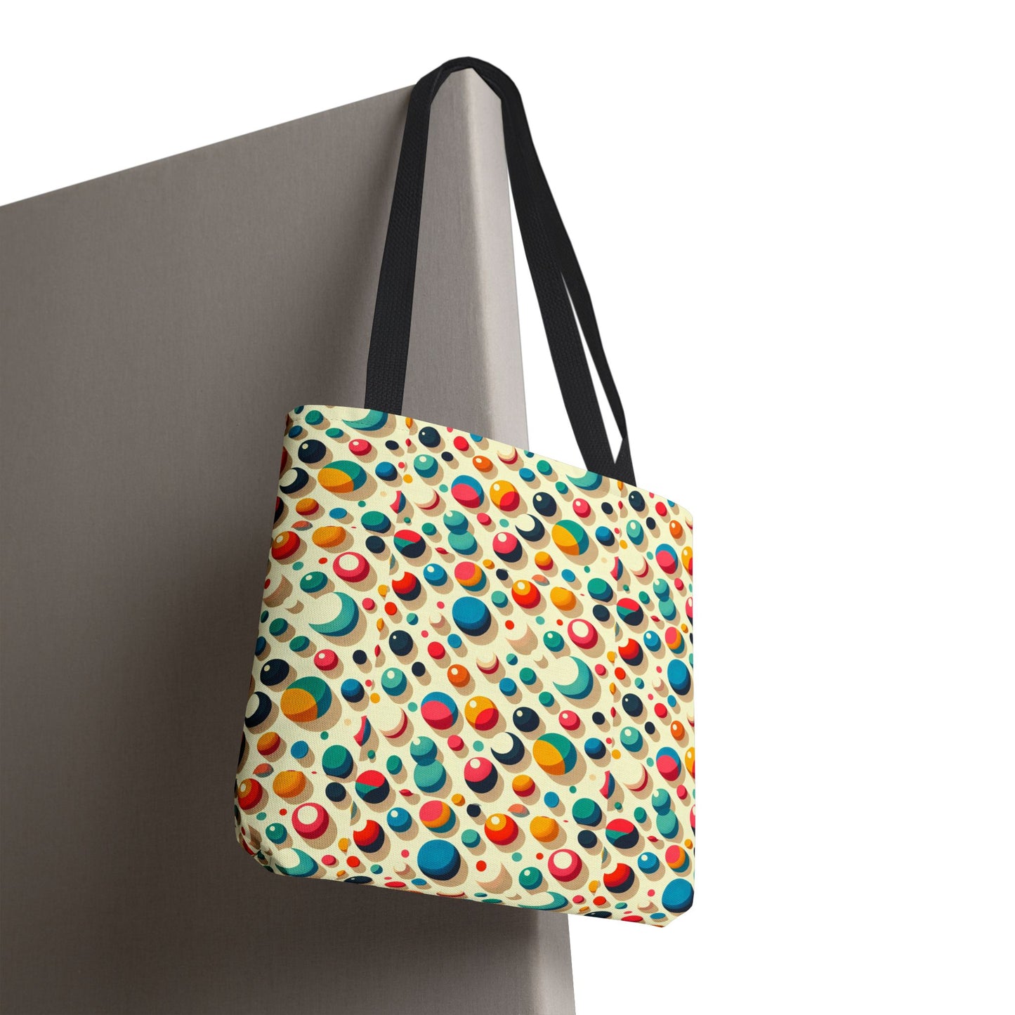 Bolso tote con estampado retro colorido: perfecto para uso diario y estilo chic.